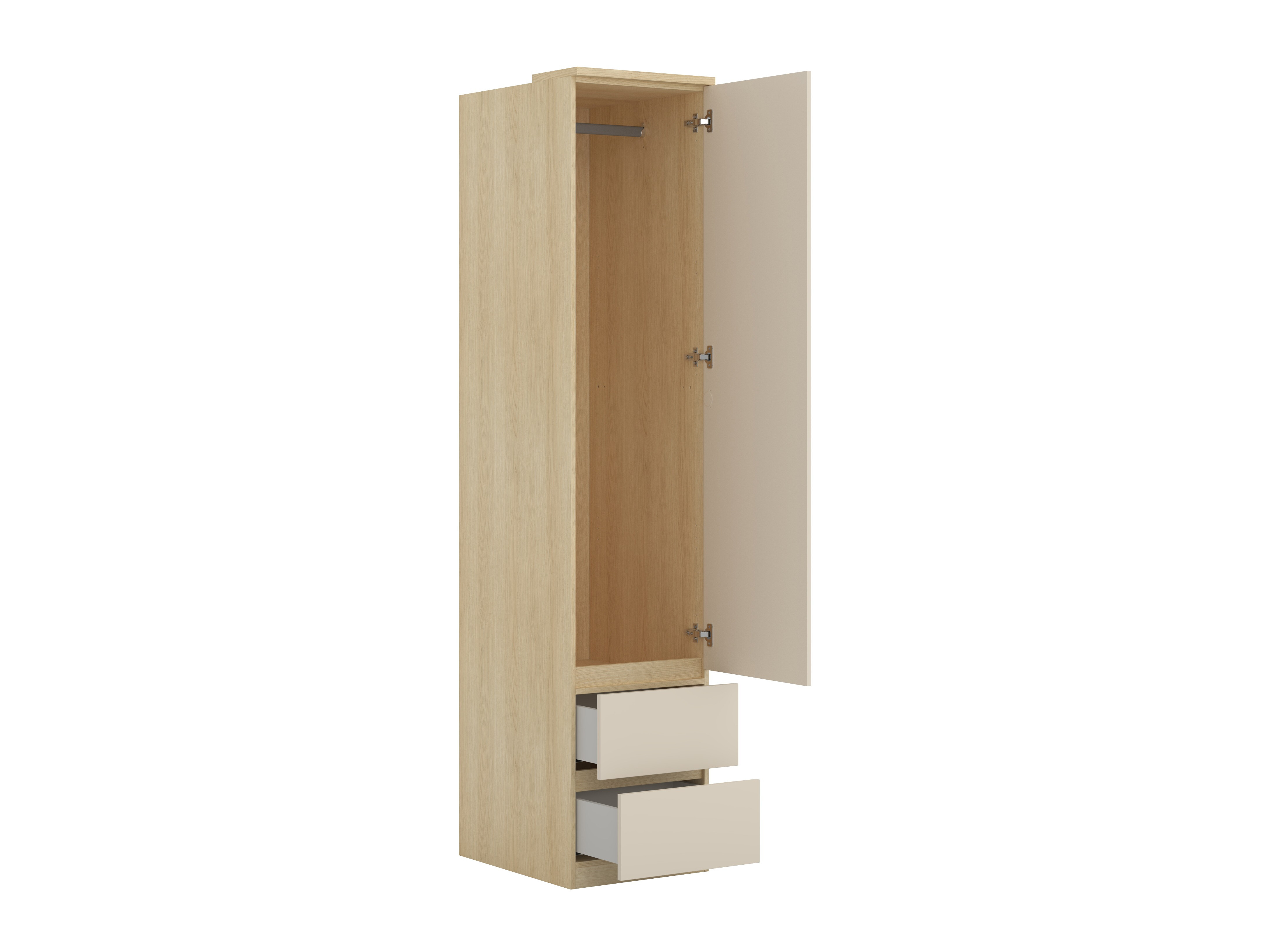 Møbelsæt Nolcala 121 (Egetræ + Beige)