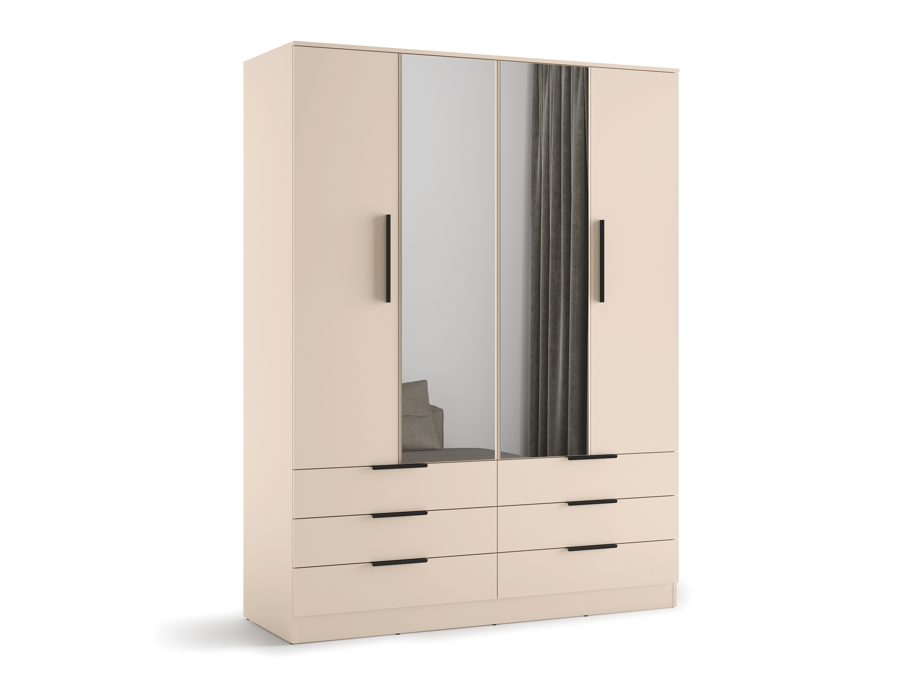Garderobeskab Fresno 182 (Beige)