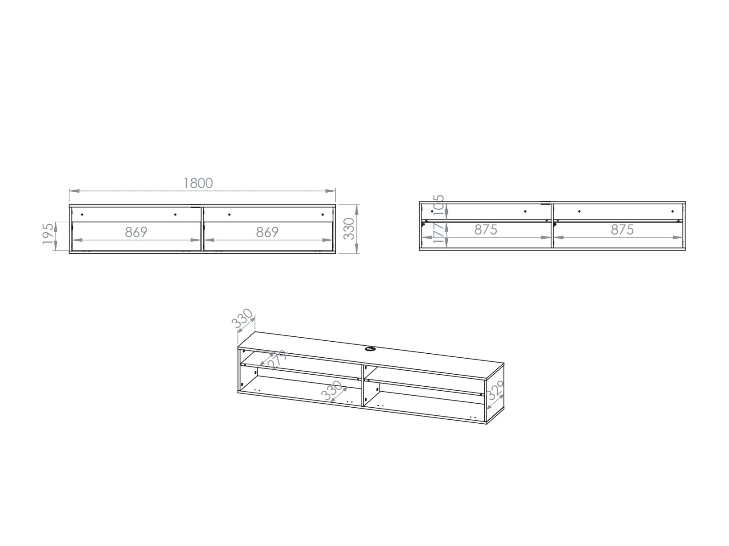 TV-bord Morsero 105