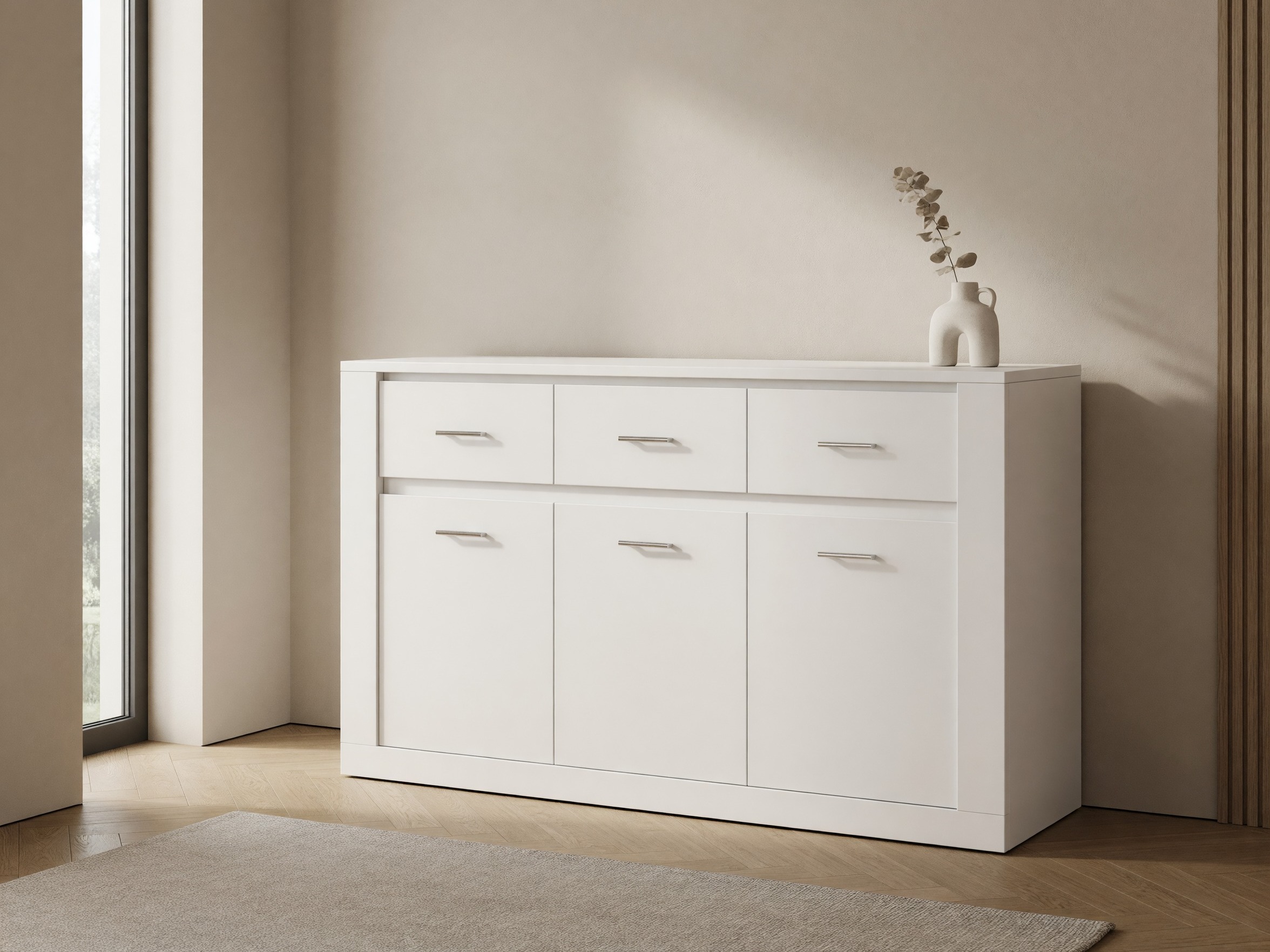 Kommode Cirdelu 109 (Hvid)