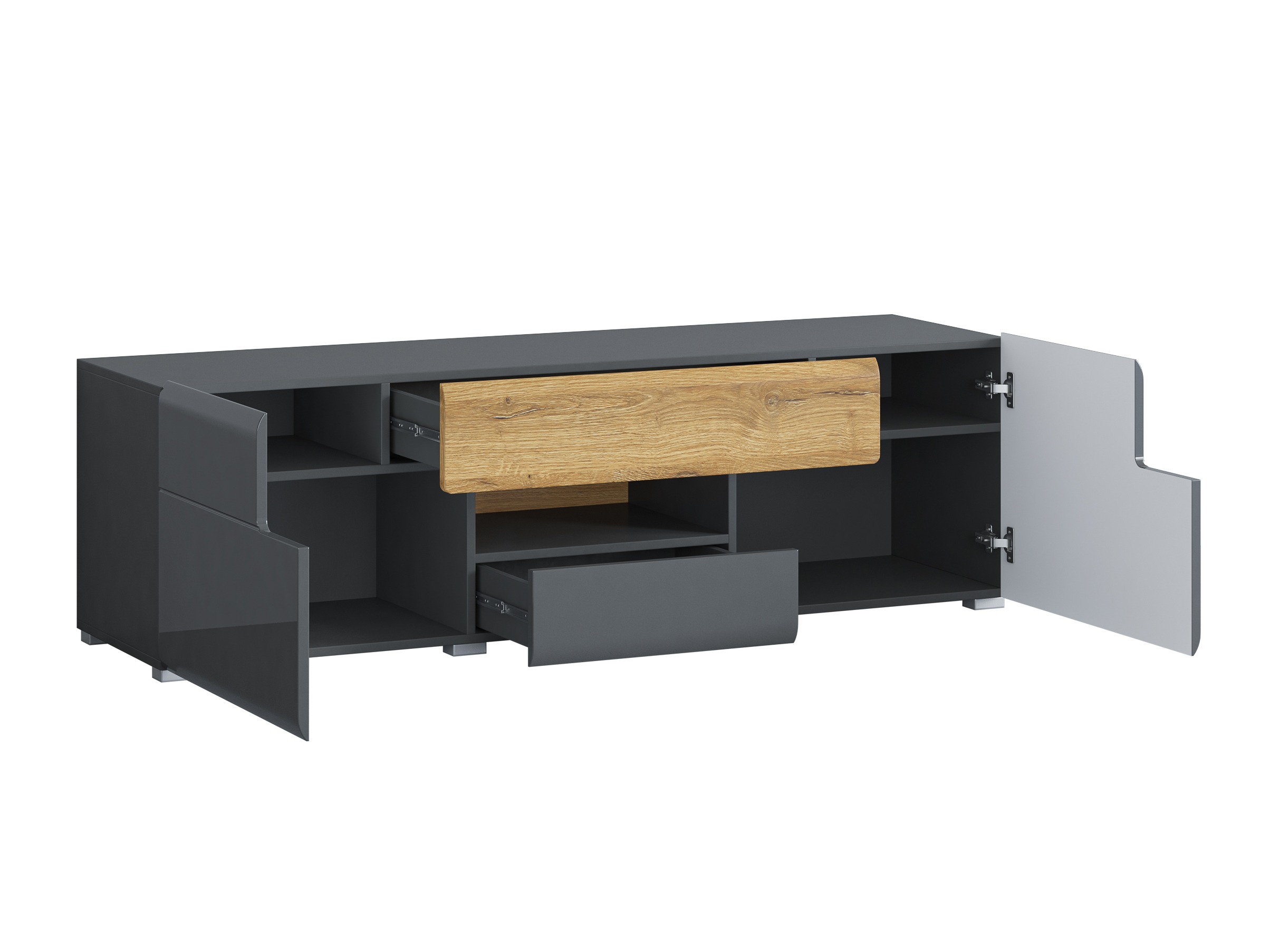TV-bord Torsone 101 (Antracit + Gloss antracit + Grandson eg)