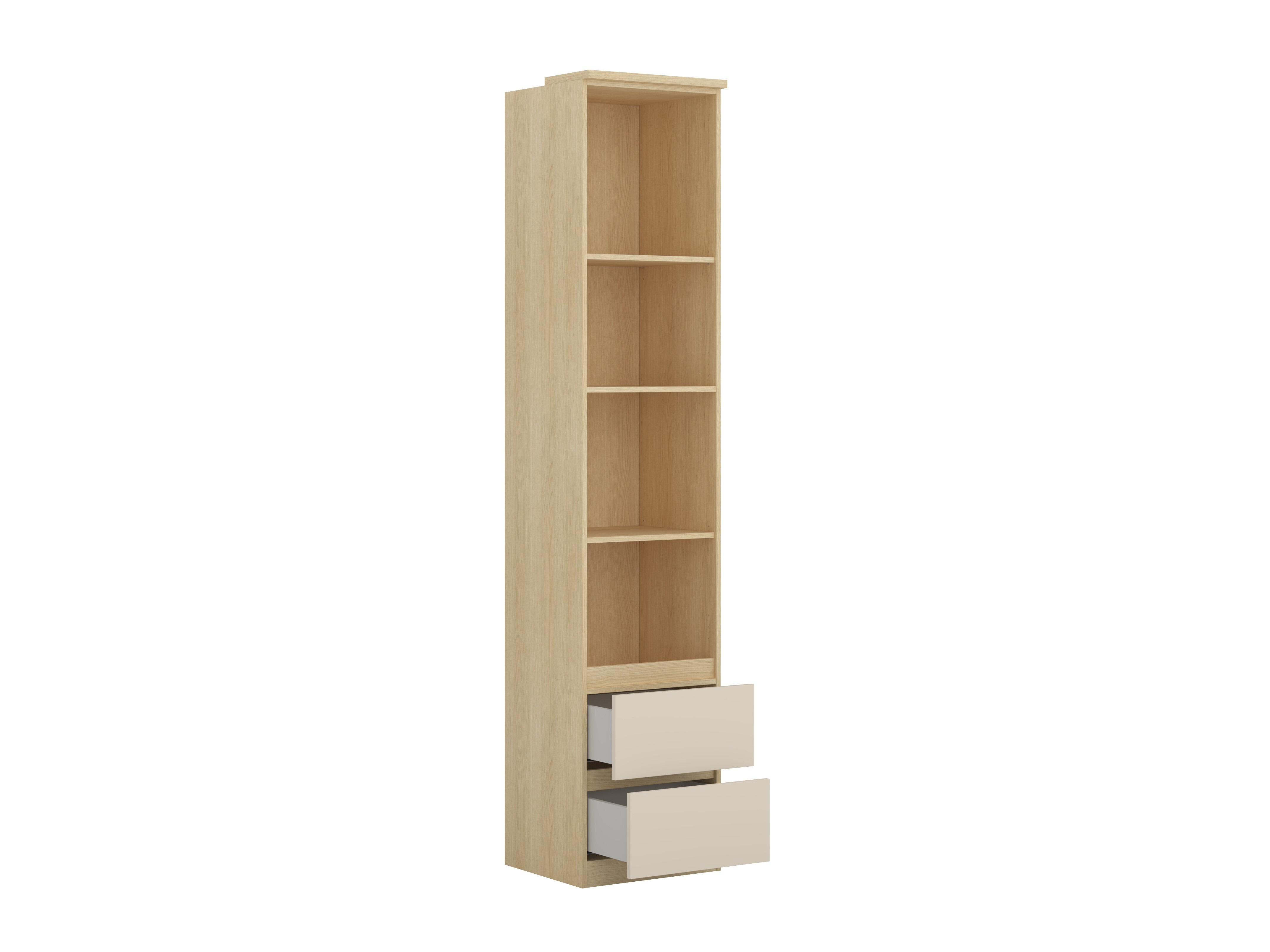 Soveværelsessæt Nolcala 124 (Egetræ + Beige)
