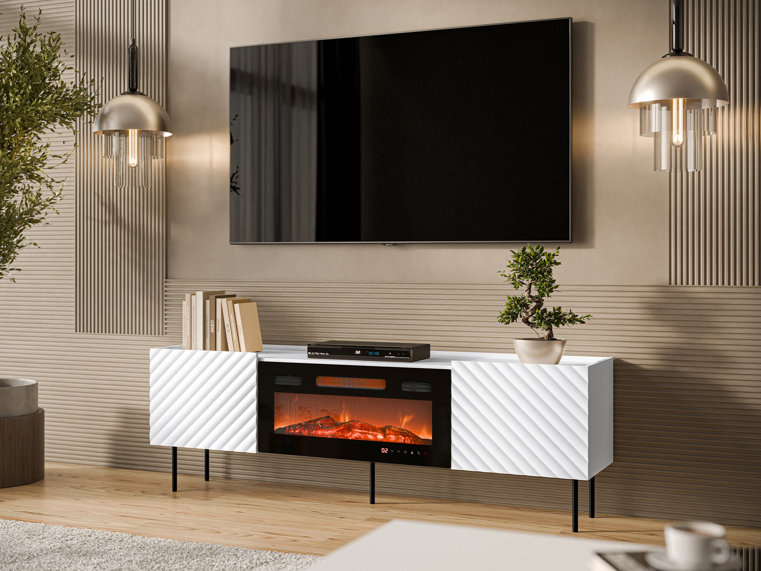 TV-bord Sillen III (Hvid)