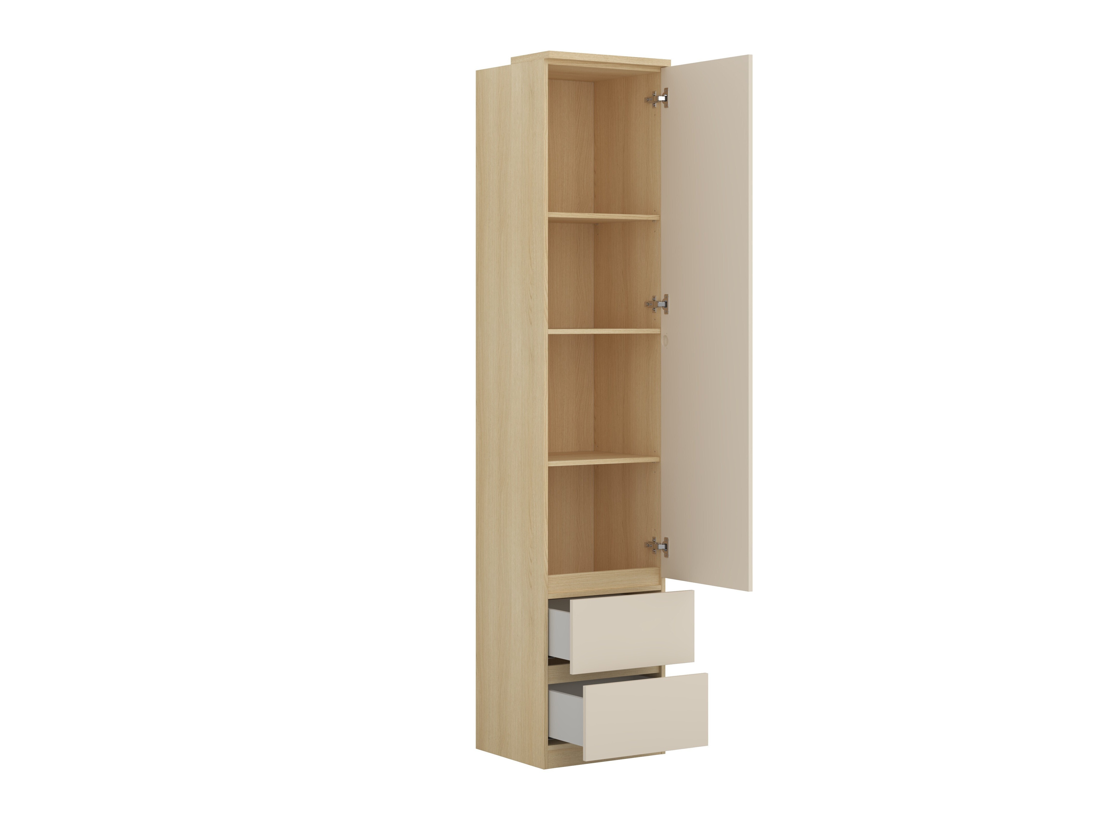 Soveværelsessæt Nolcala 125 (Egetræ + Beige)
