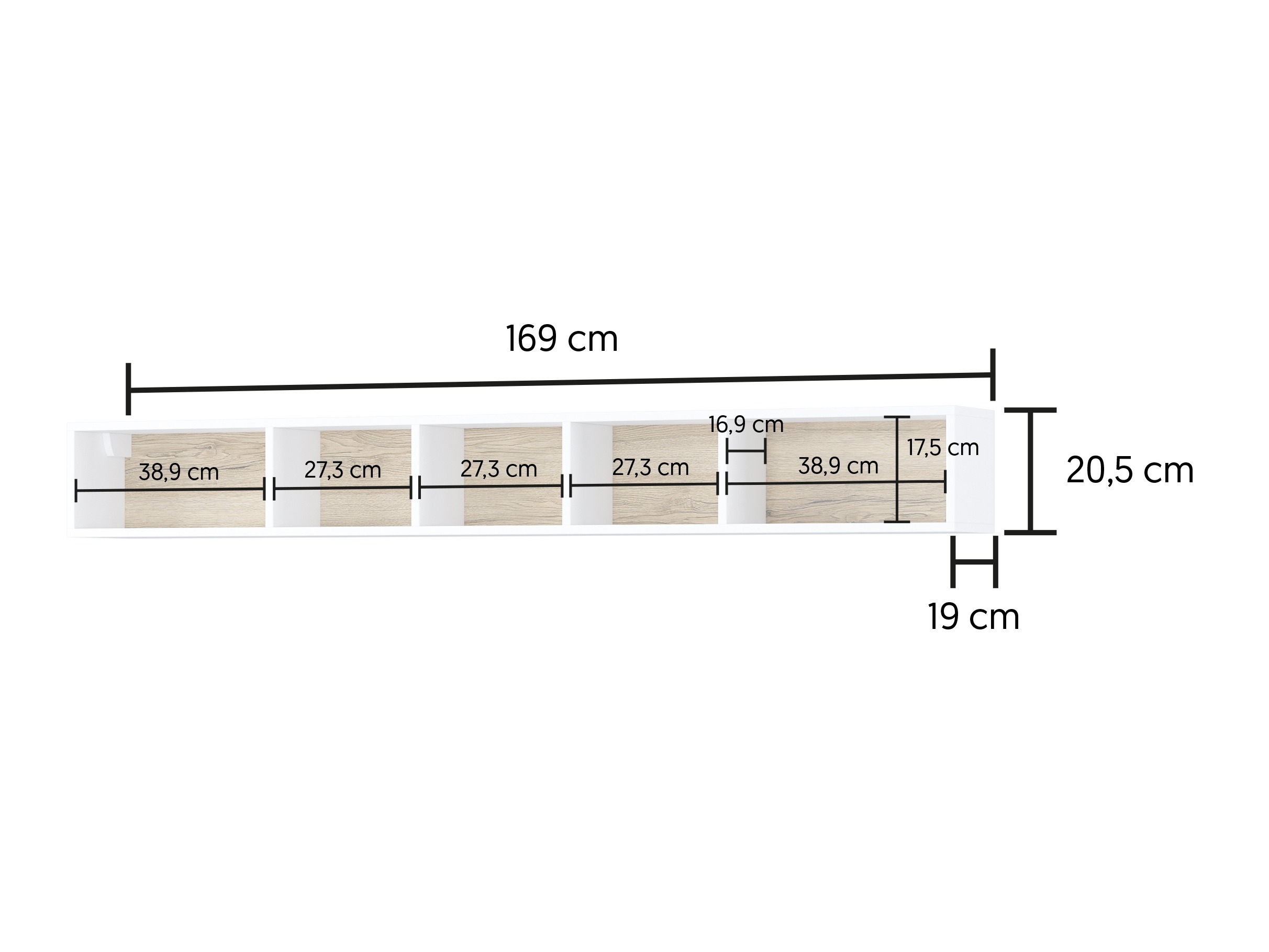 Vægreol Torsone 105 (Antracit + Grandson eg)