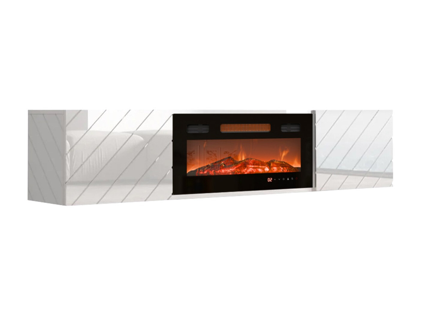TV-bord Mensura (Hvid + Sort)