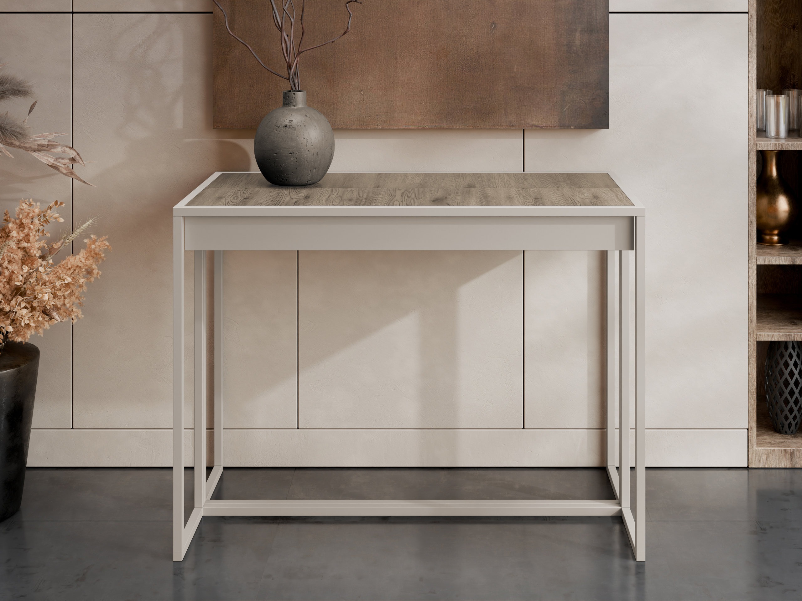 Klapbord Oswego 180 (Mørk eg + Kashmir)