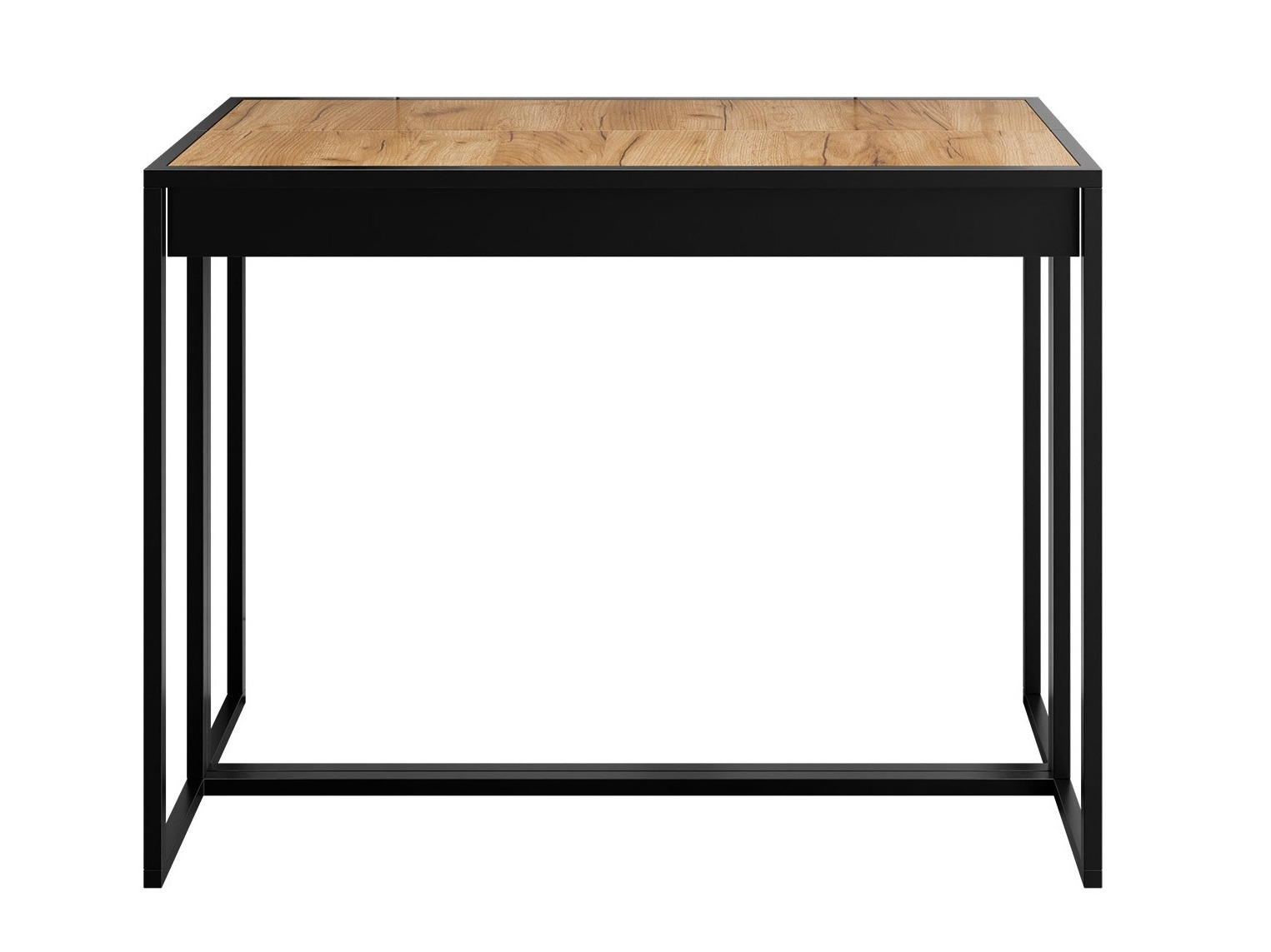 Klapbord Oswego 180 (Sort + Craft egetræ)