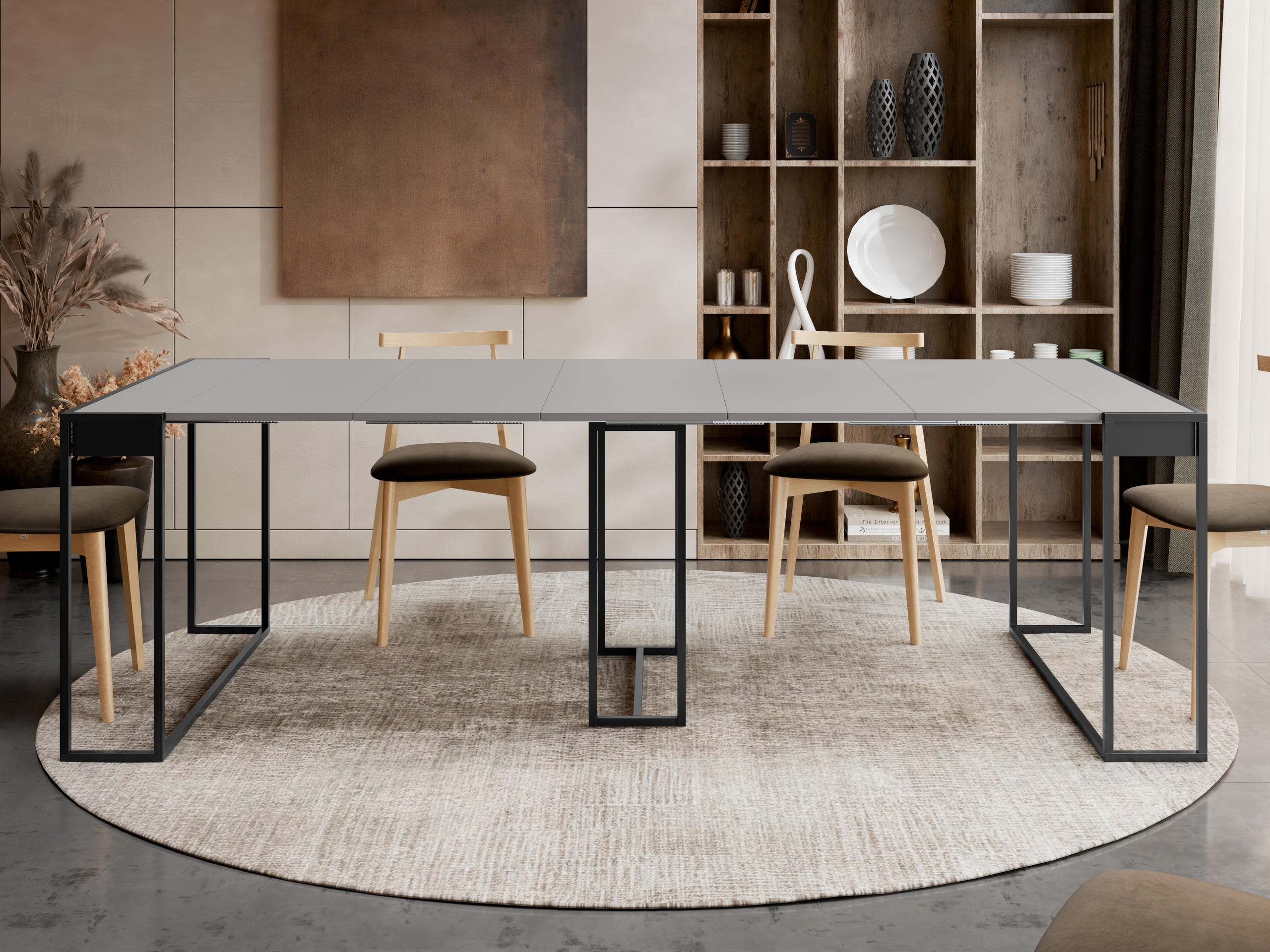 Klapbord Oswego 180 (Sort + Grafit)