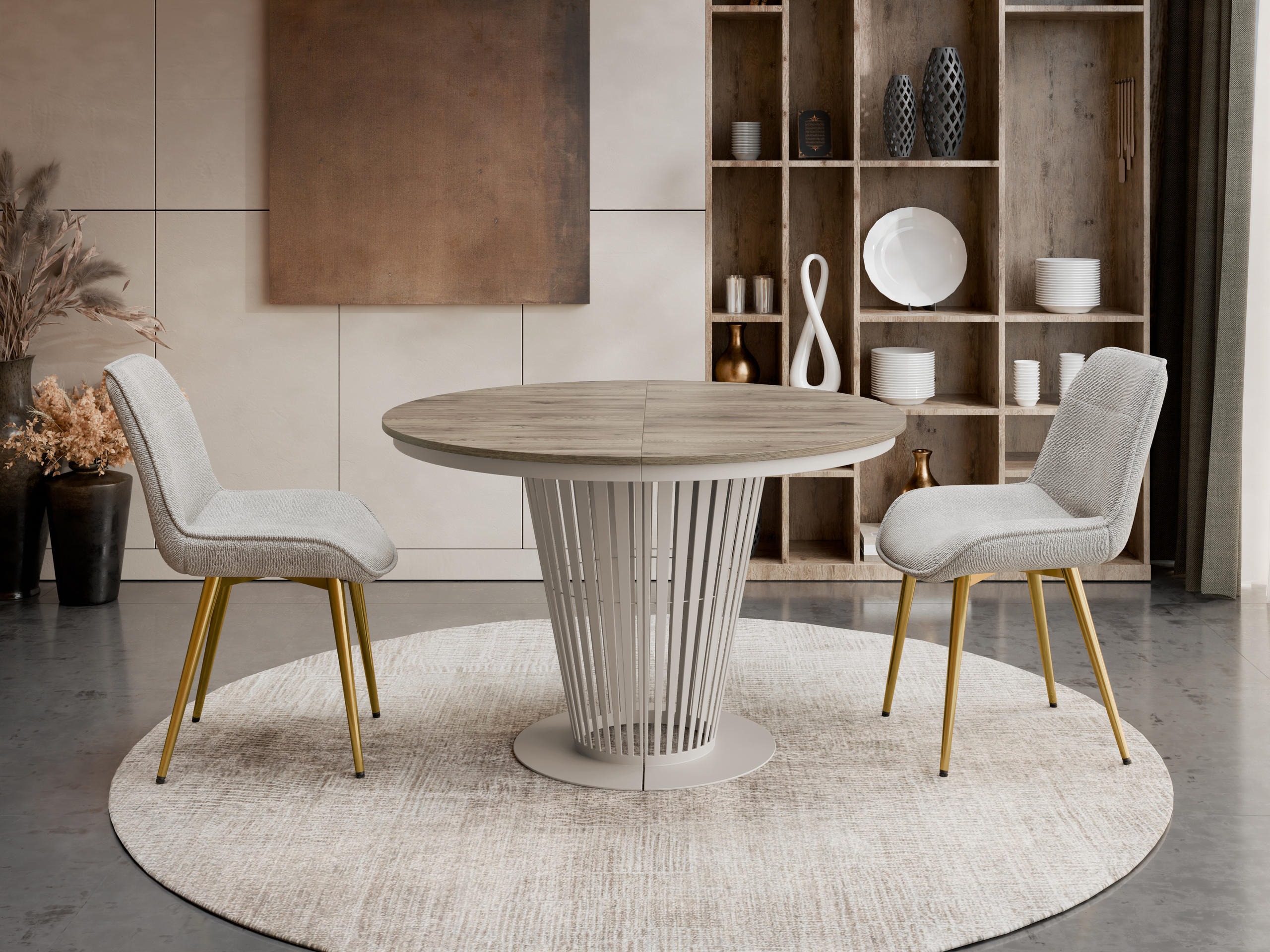 Bord Oswego 179 (Kashmir + Mørk eg)