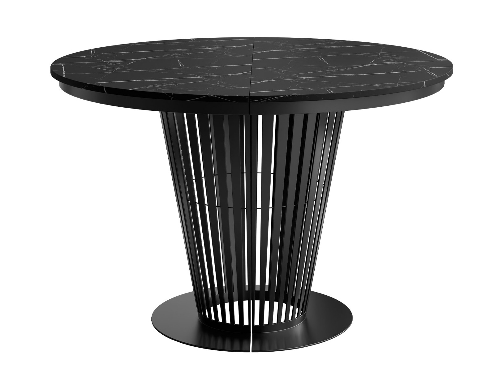 Bord Oswego 179 (Sort + Sort marmor)