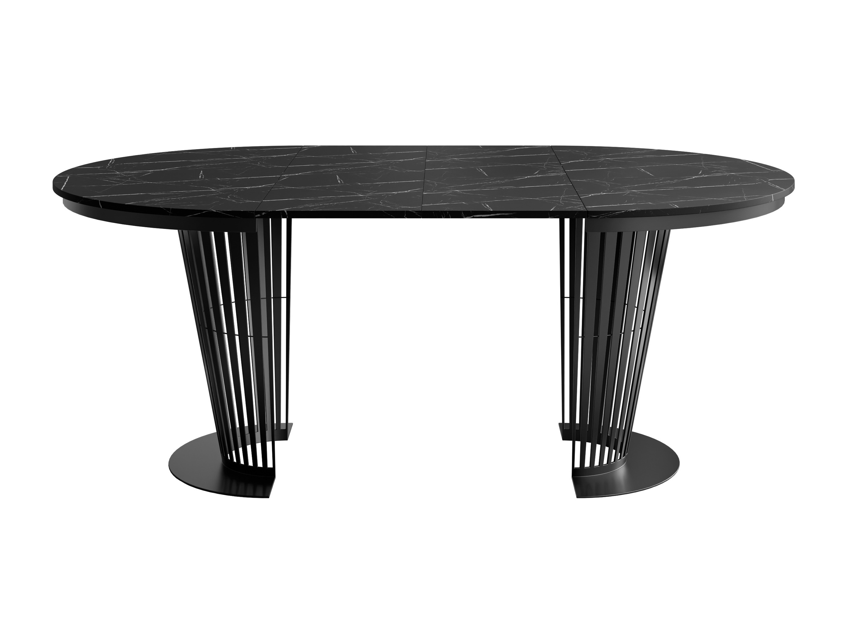 Bord Oswego 179 (Sort + Sort marmor)