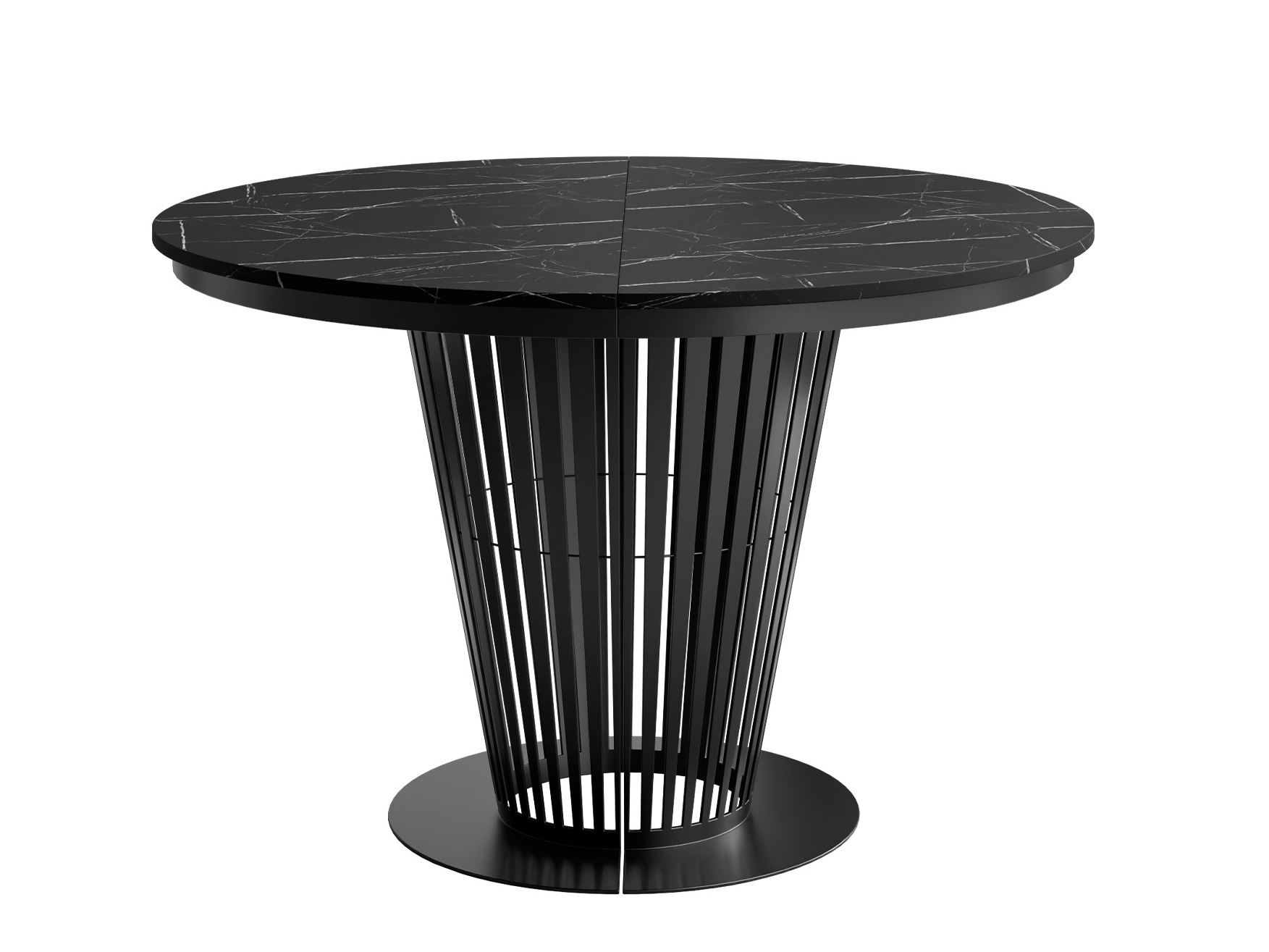 Bord Oswego 181 (Sort + Sort marmor)