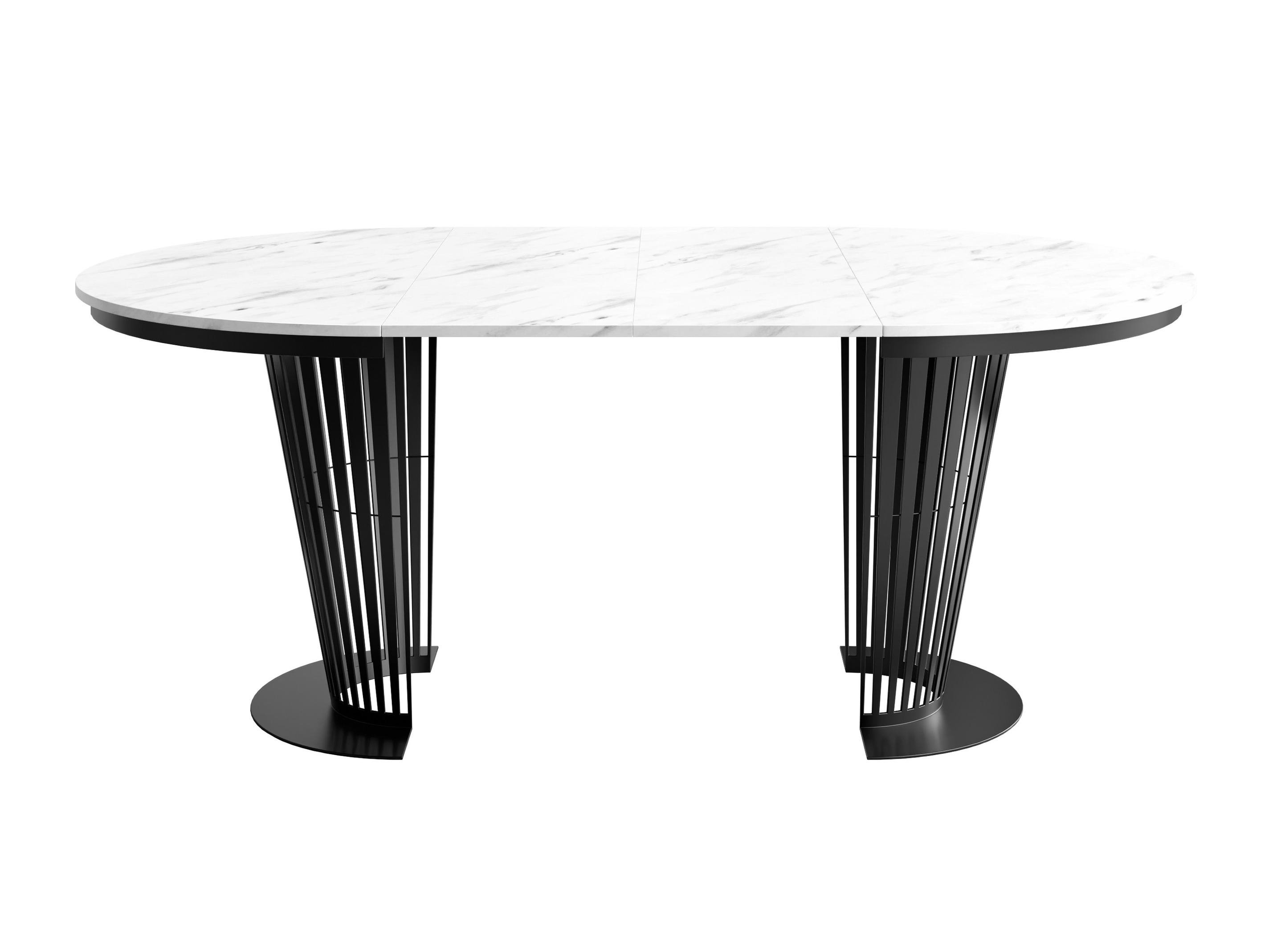 Bord Oswego 179 (Sort + Hvid marmor)