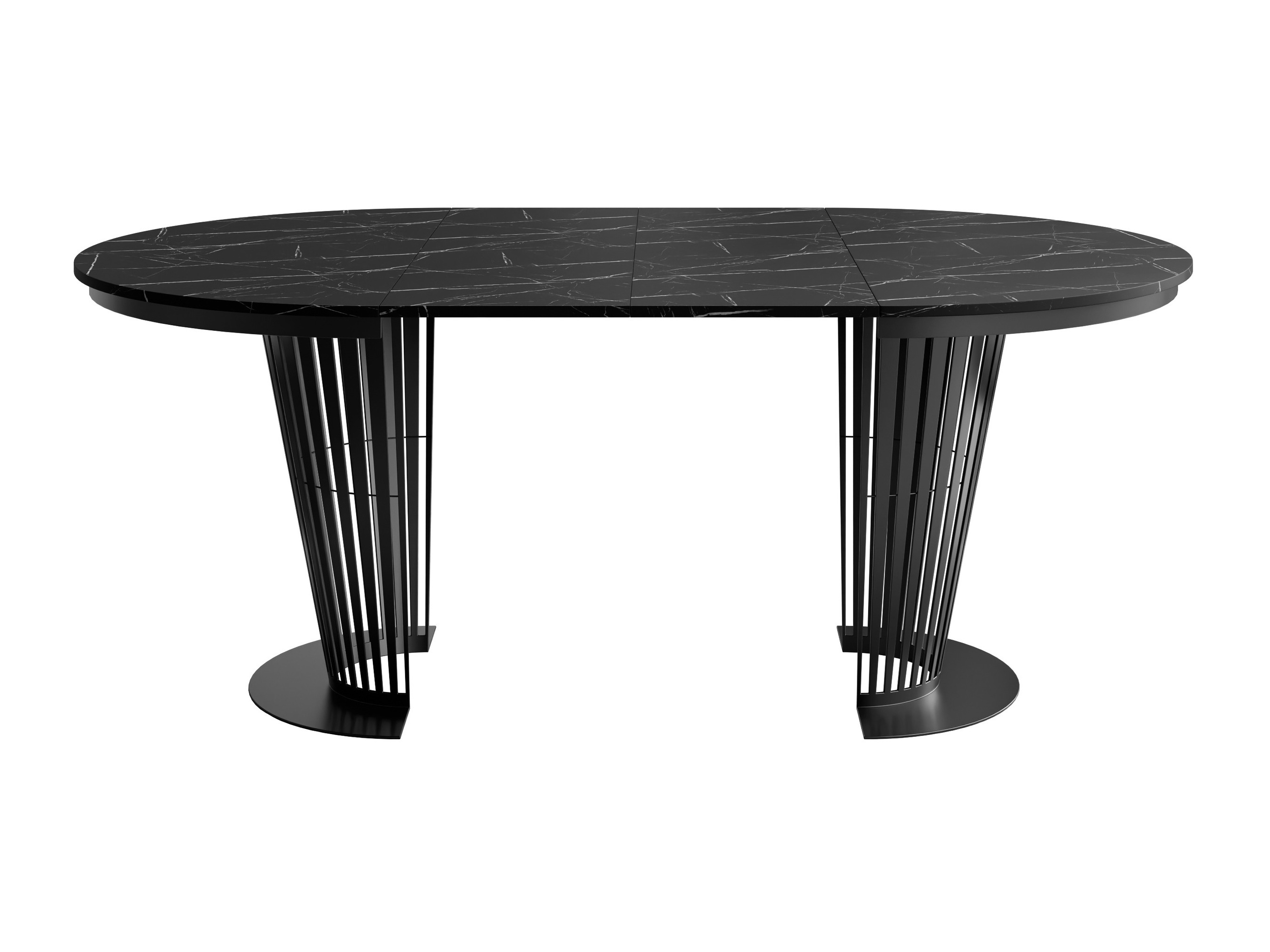 Bord Oswego 181 (Sort + Sort marmor)