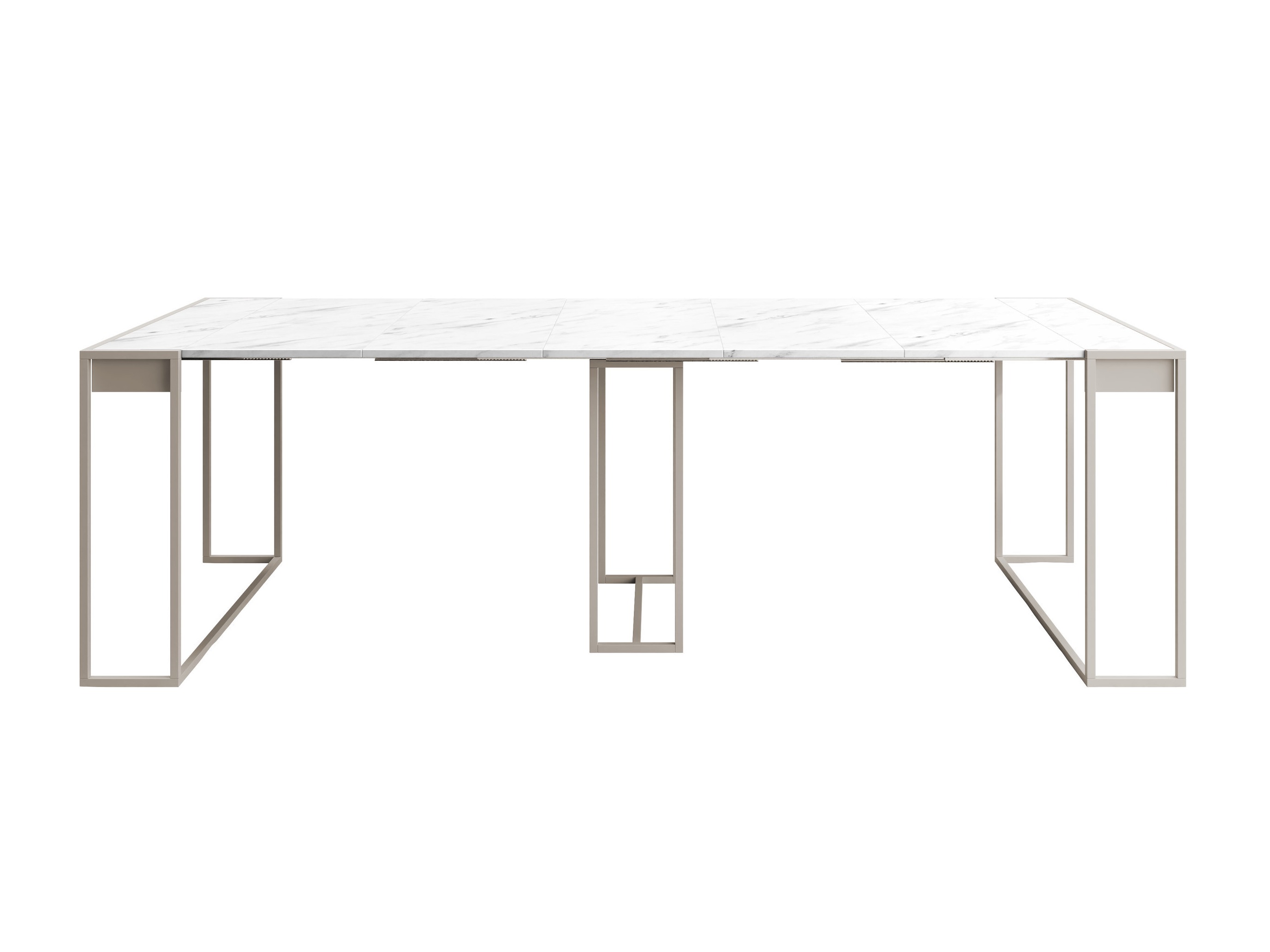 Klapbord Oswego 180 (Hvid marmor + Kashmir)