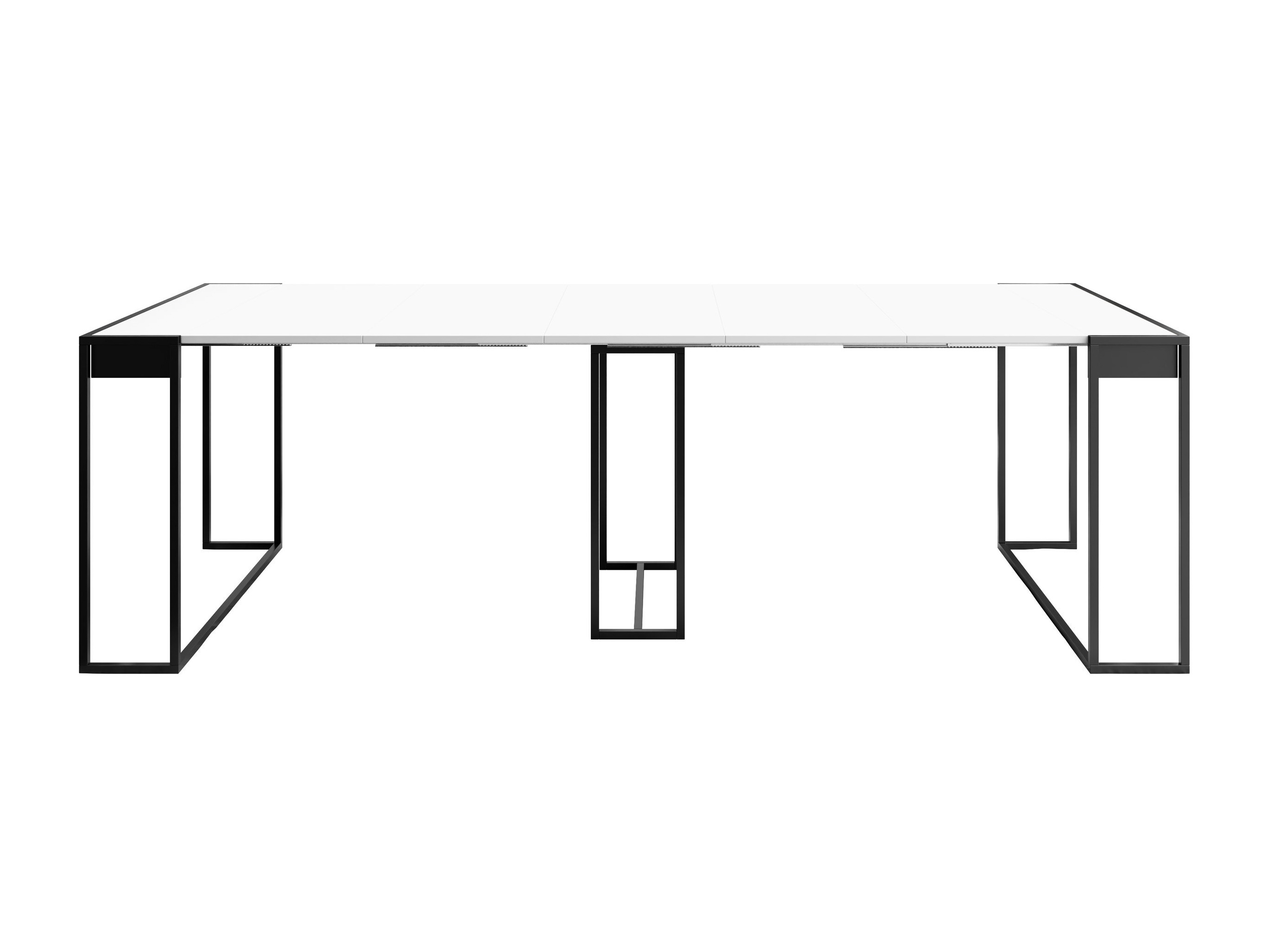Klapbord Oswego 180 (Hvid + Sort)