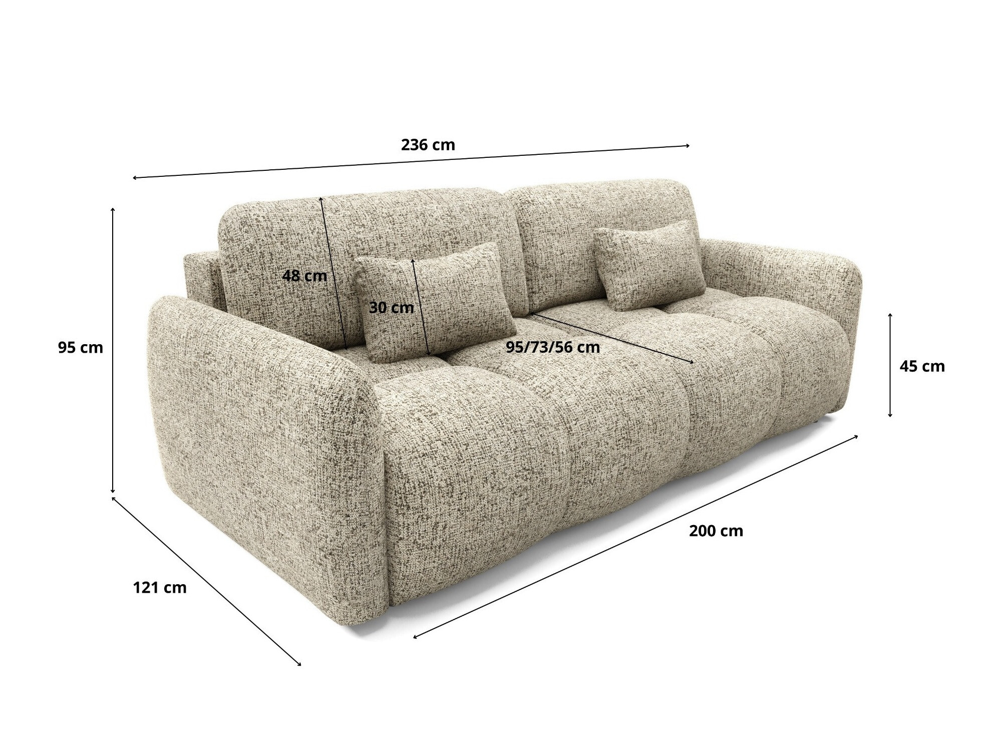 Sovesofa Franklin 218 (Bella 10)
