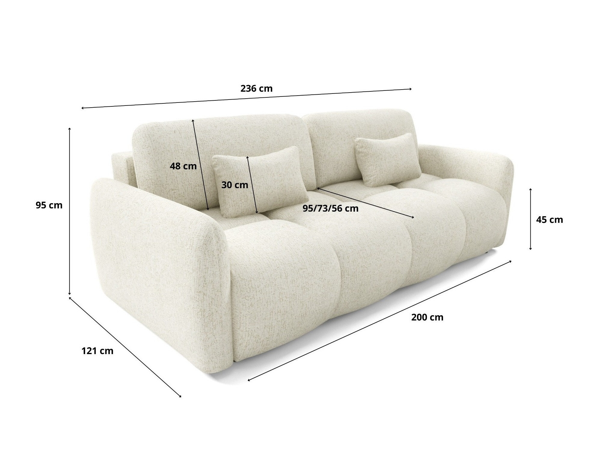 Sovesofa Franklin 218 (Bella 5)