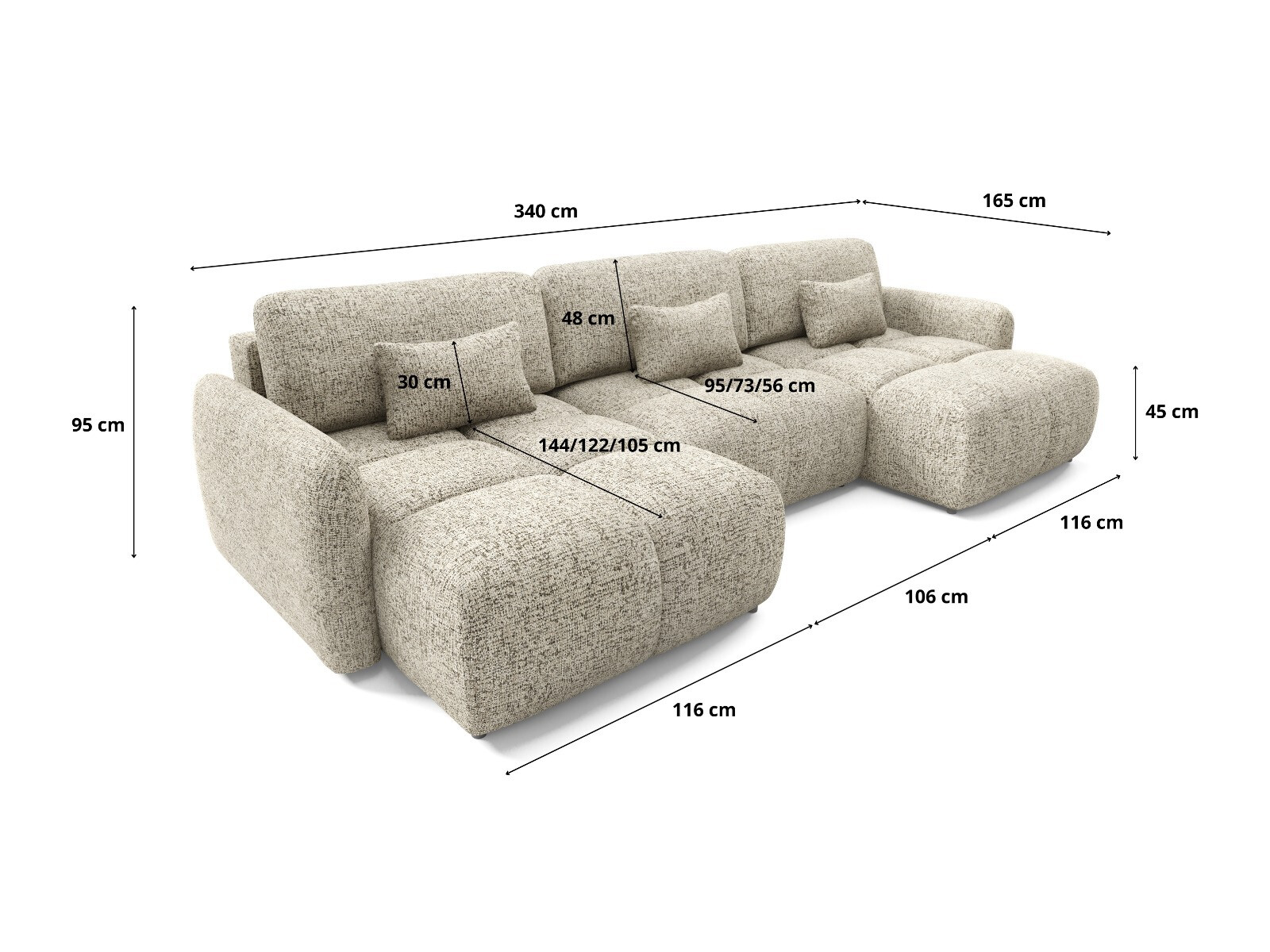 Hjørnesofa Franklin 220 (Bella 10)