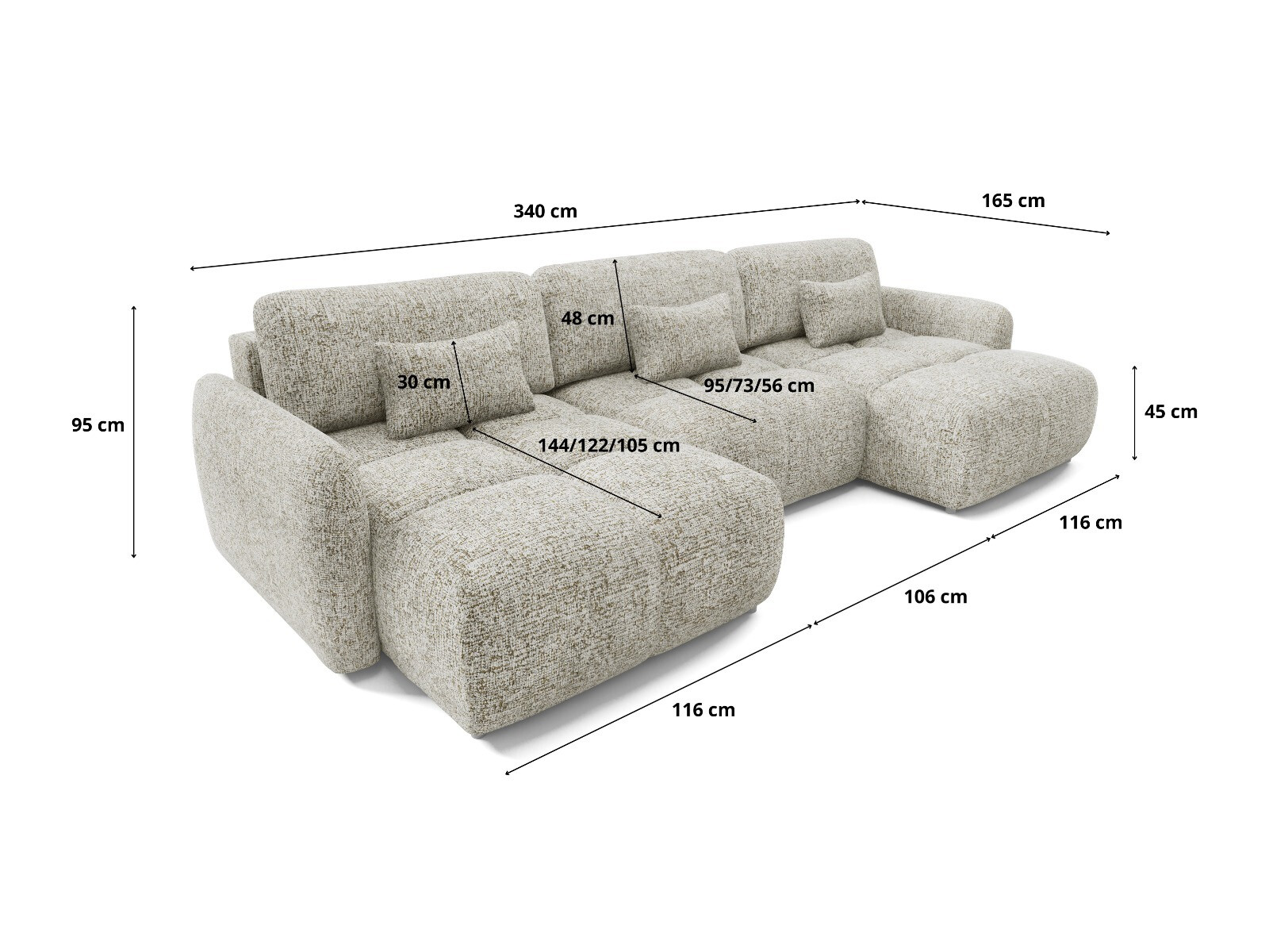 Hjørnesofa Franklin 220 (Bella 15)