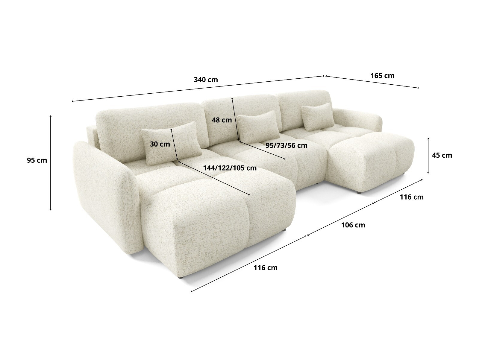 Hjørnesofa Franklin 220 (Bella 5)