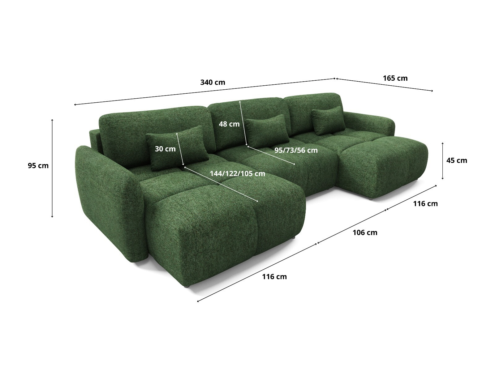 Hjørnesofa Franklin 220 (Bella 80)