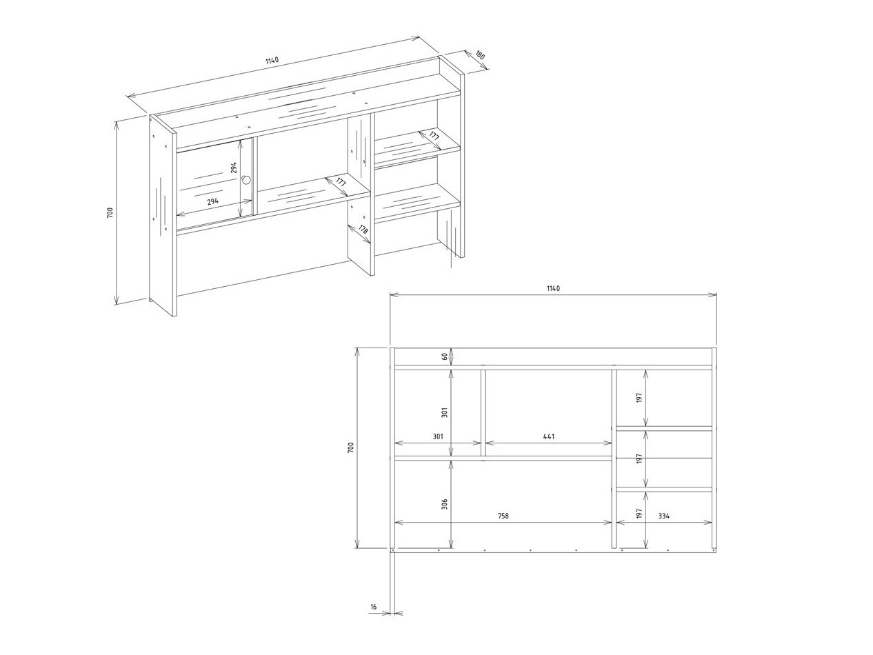 Skrivebord Mandeville 376 (Hvid)