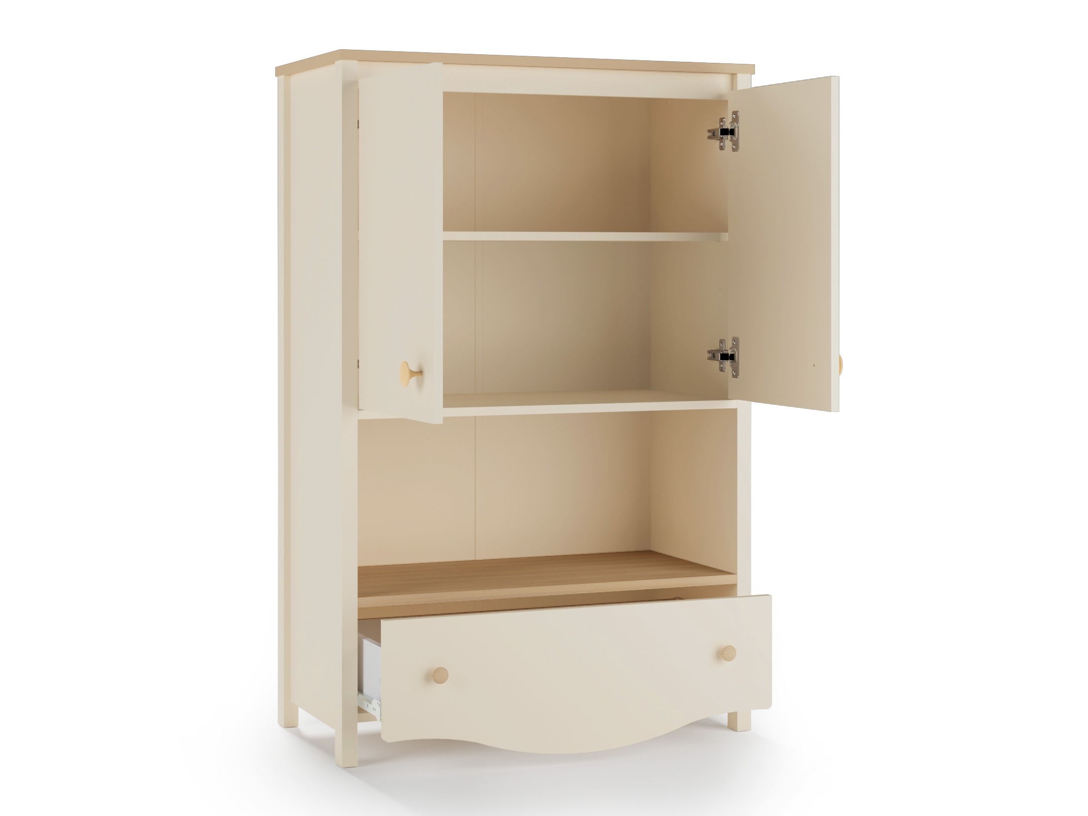 Reol Velferi 121 (Beige + Egetræ)