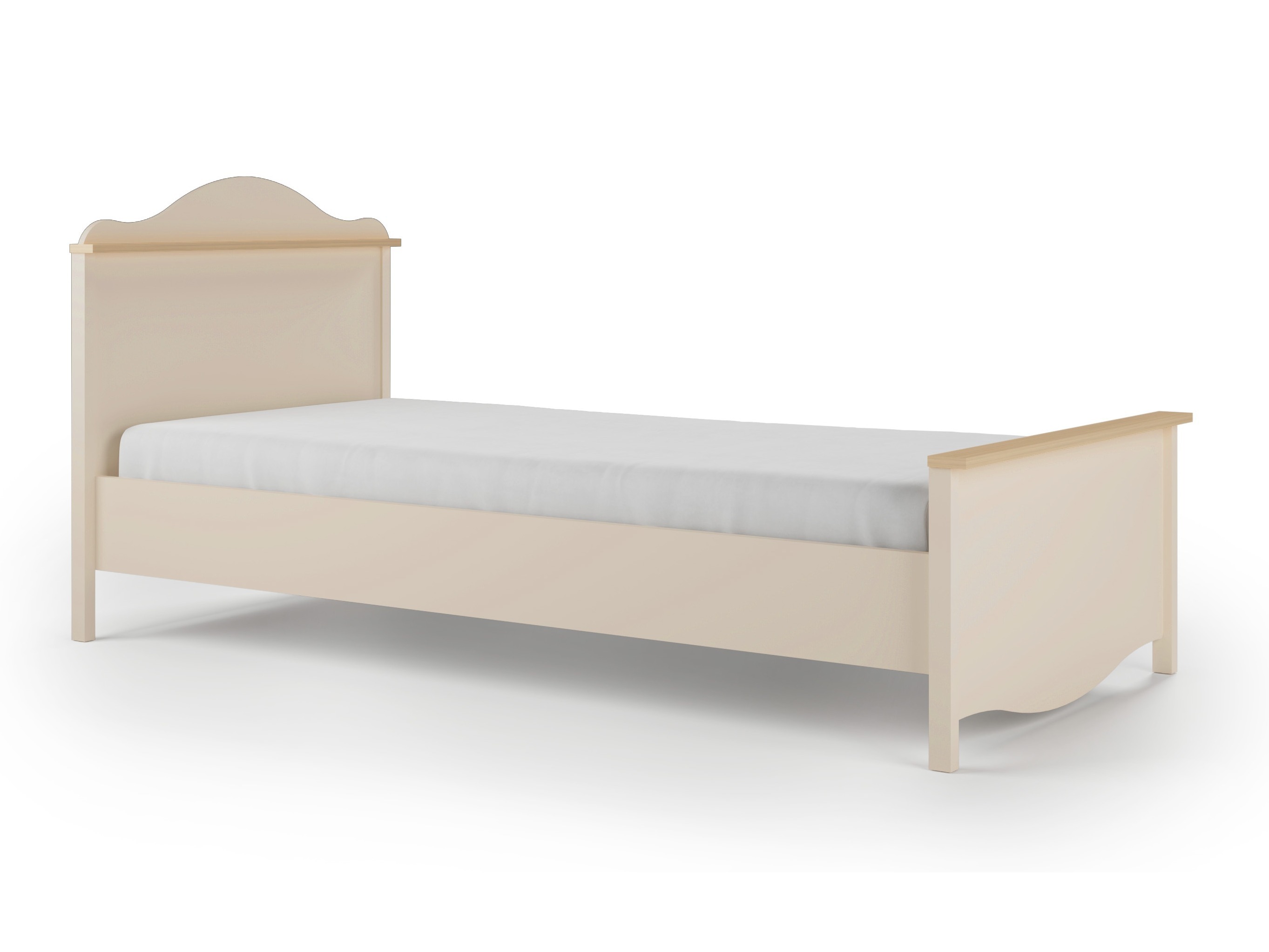 Seng Velferi 118 (Beige + Egetræ)