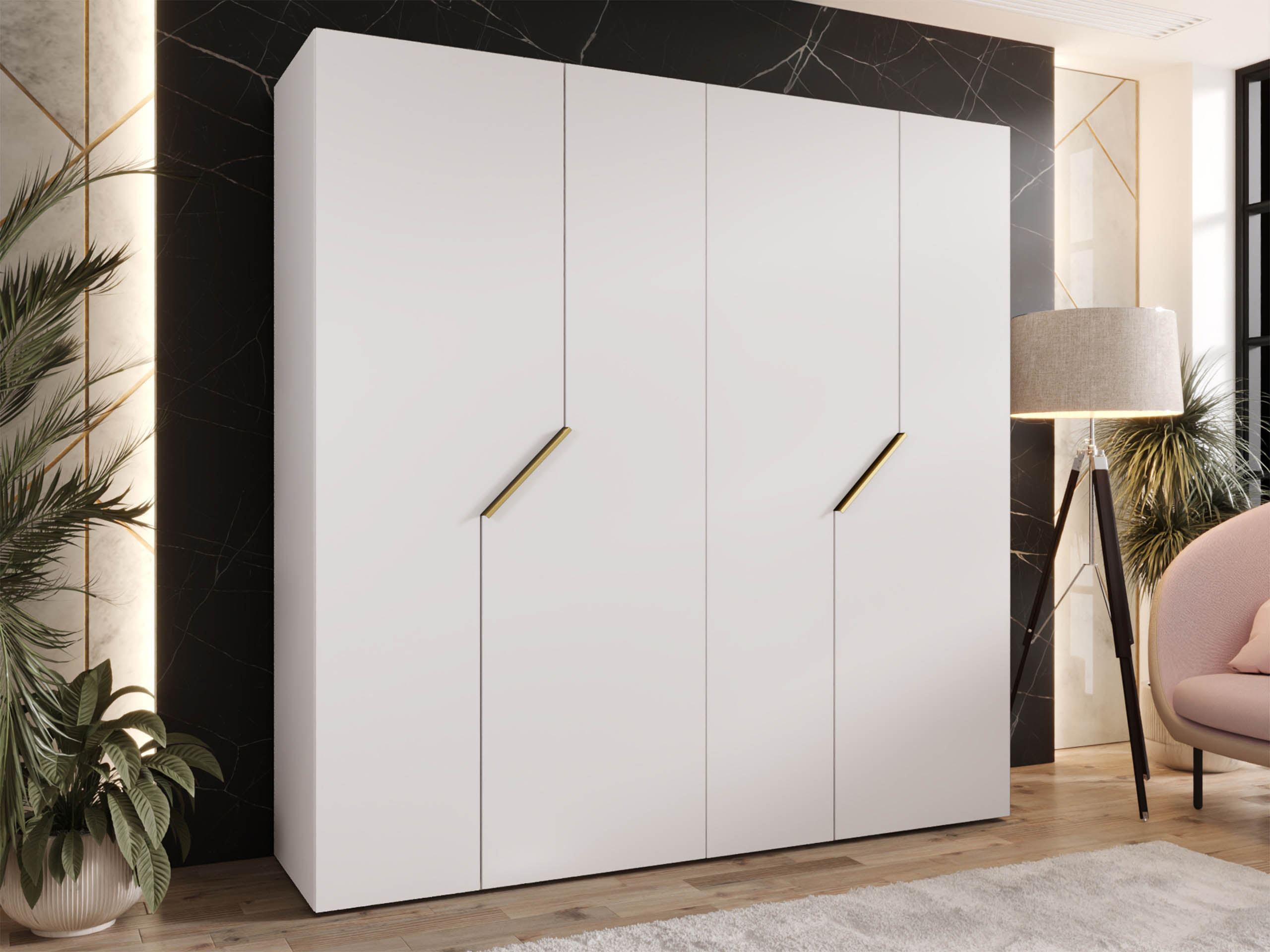 Garderobeskab Hartford 595 (Hvid)