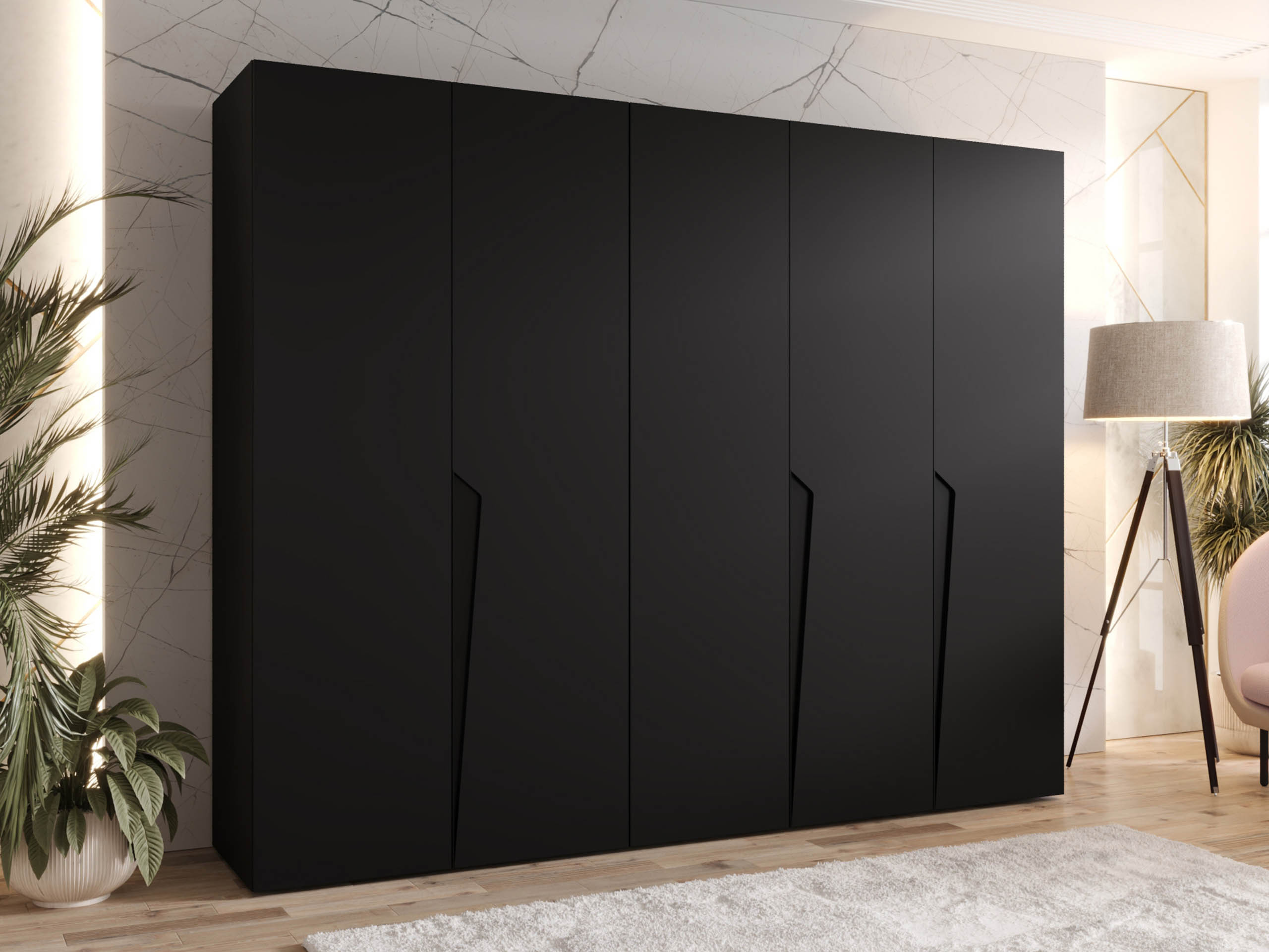Garderobeskab Hartford 606 (Sort)