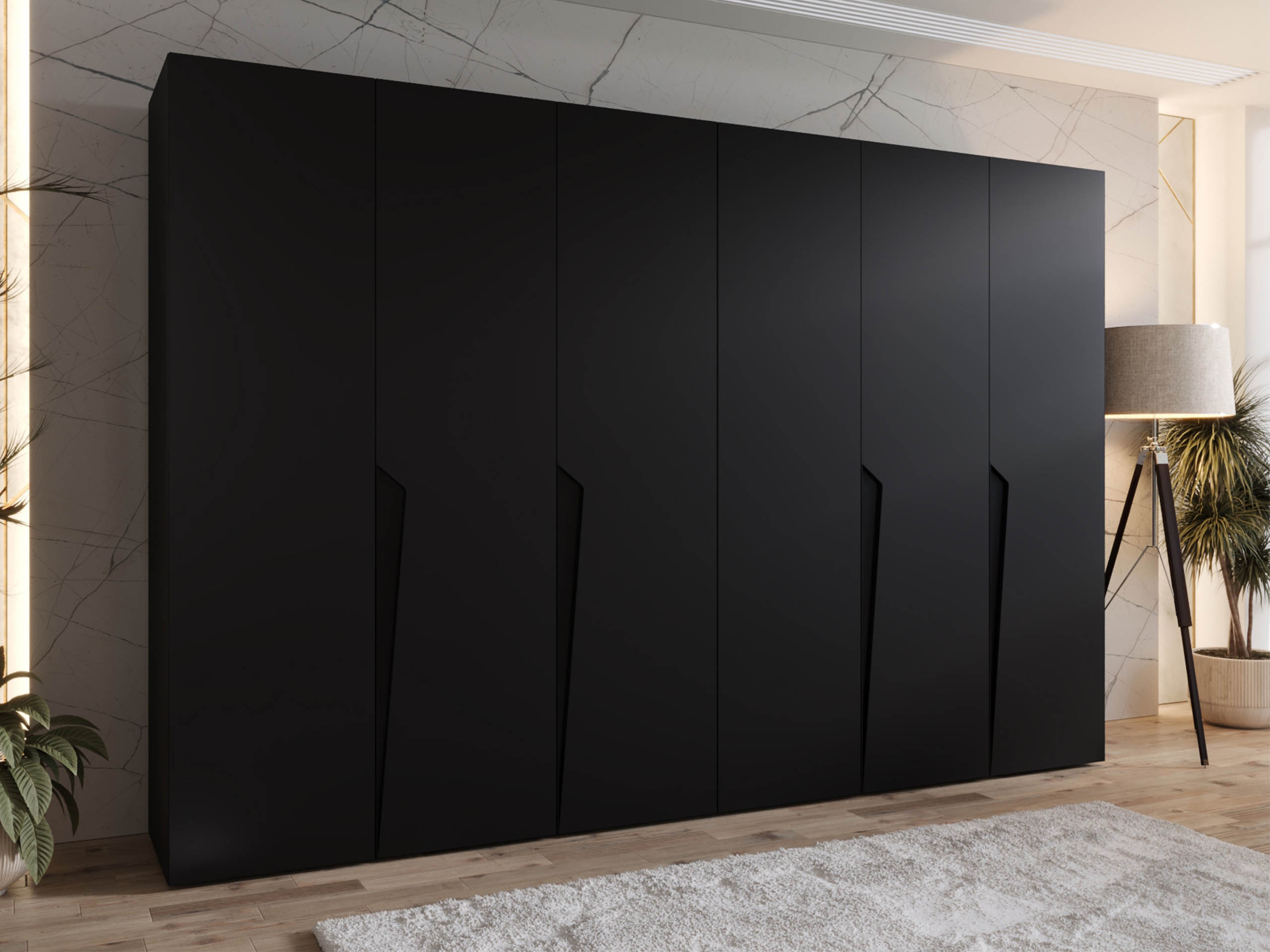 Garderobeskab Hartford 607 (Sort)