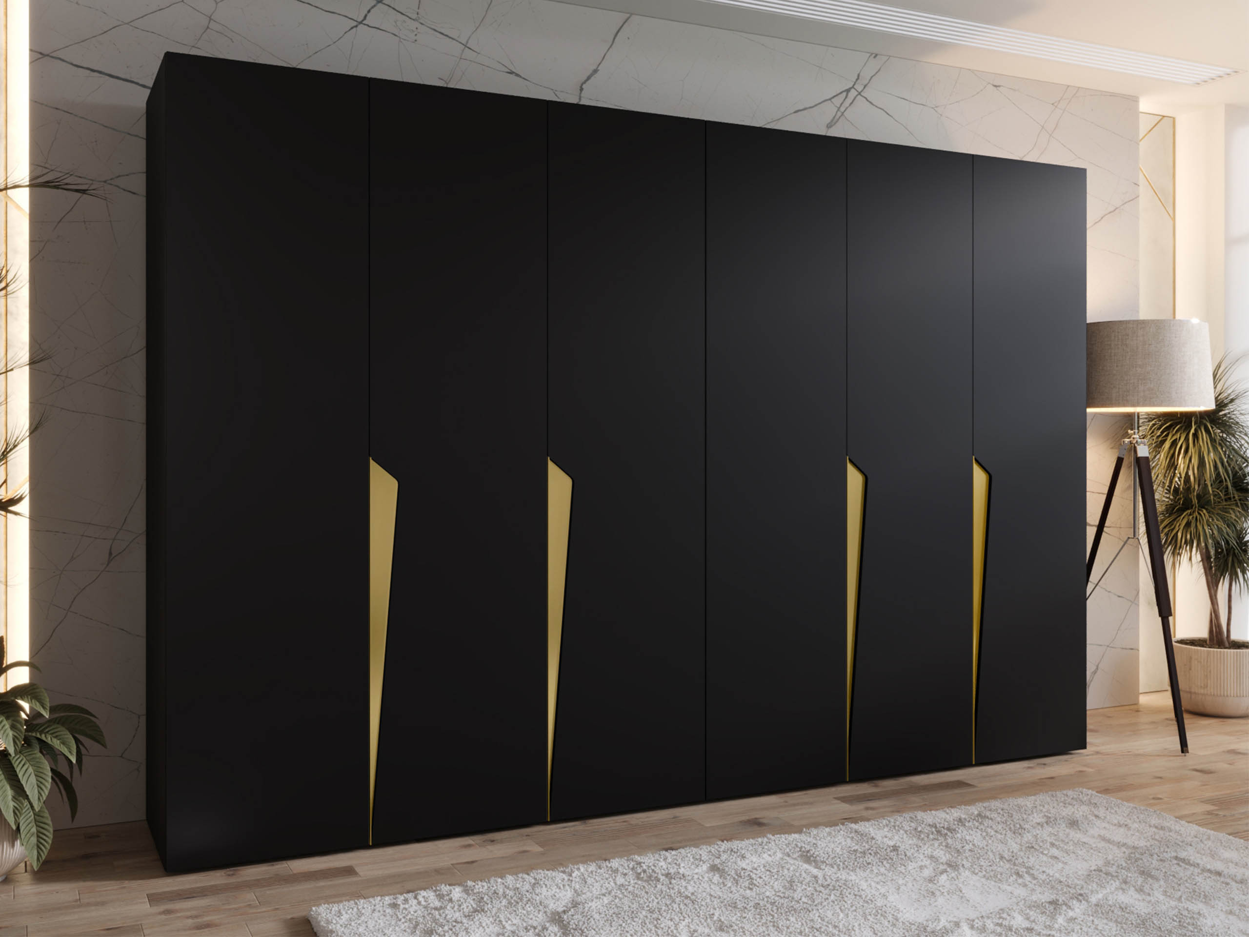 Garderobeskab Hartford 607 (Sort)