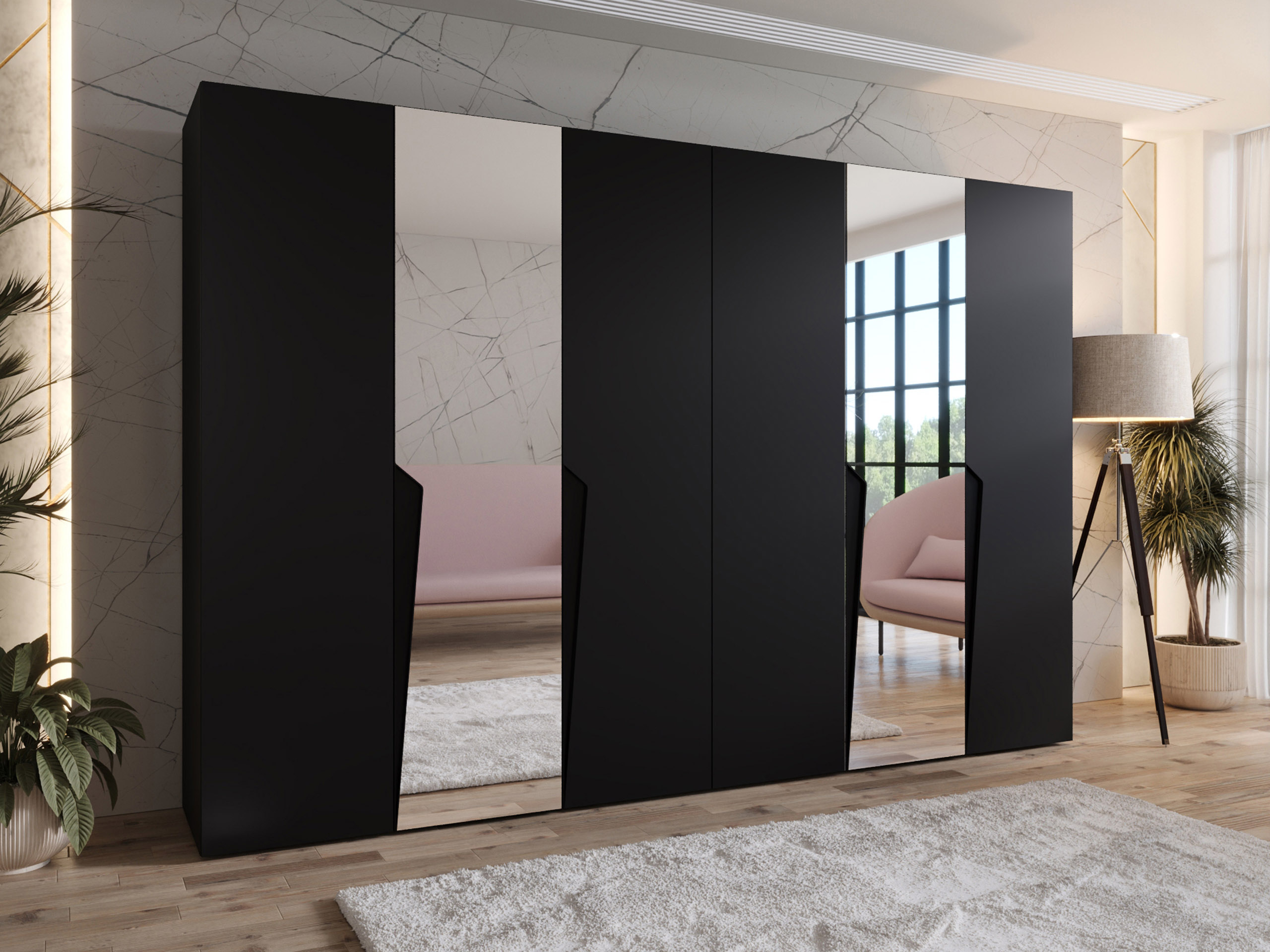 Garderobeskab Hartford 612 (Sort)