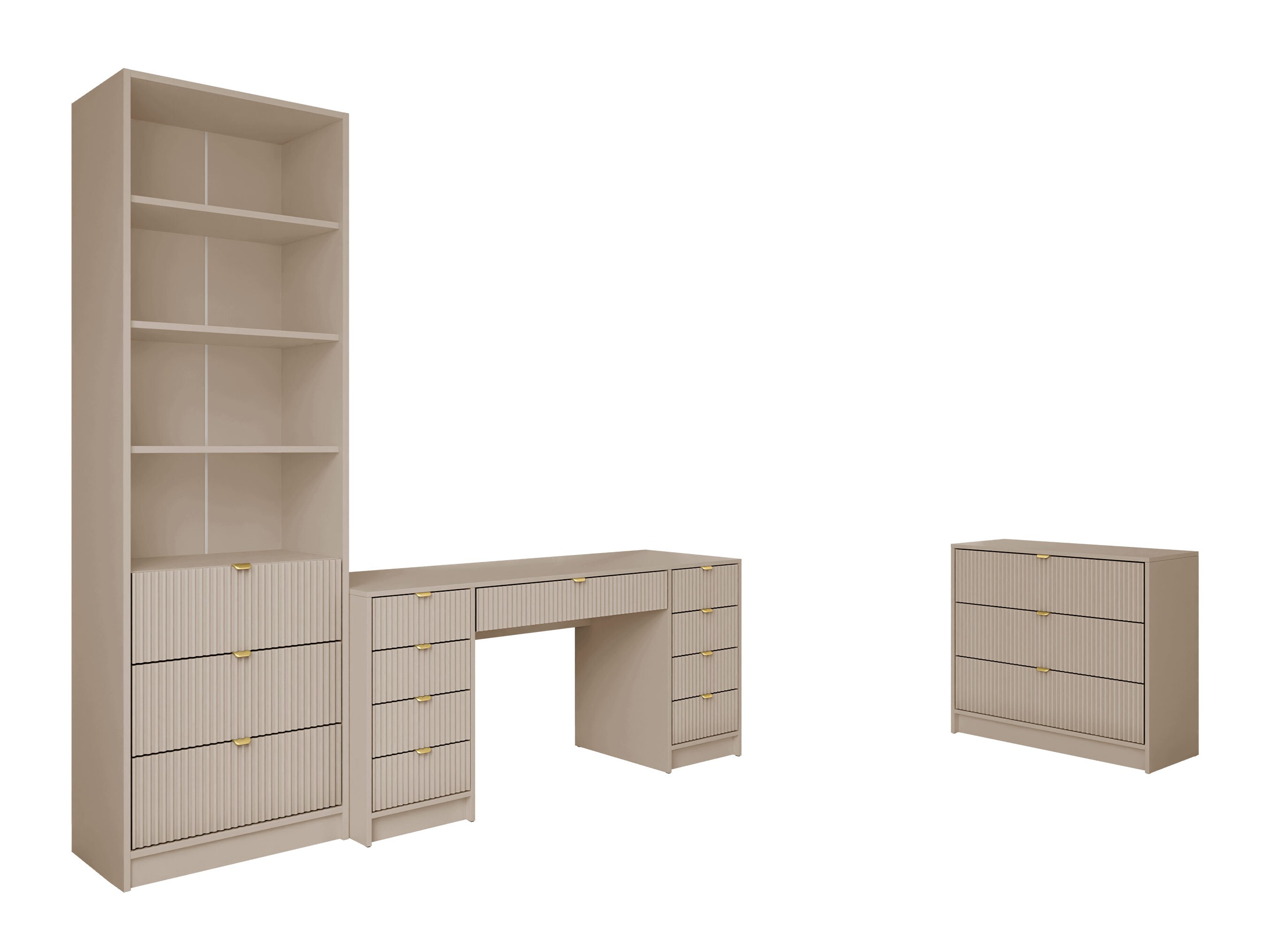 Hjemmekontorsæt Comfivo Papilio VI (Beige)