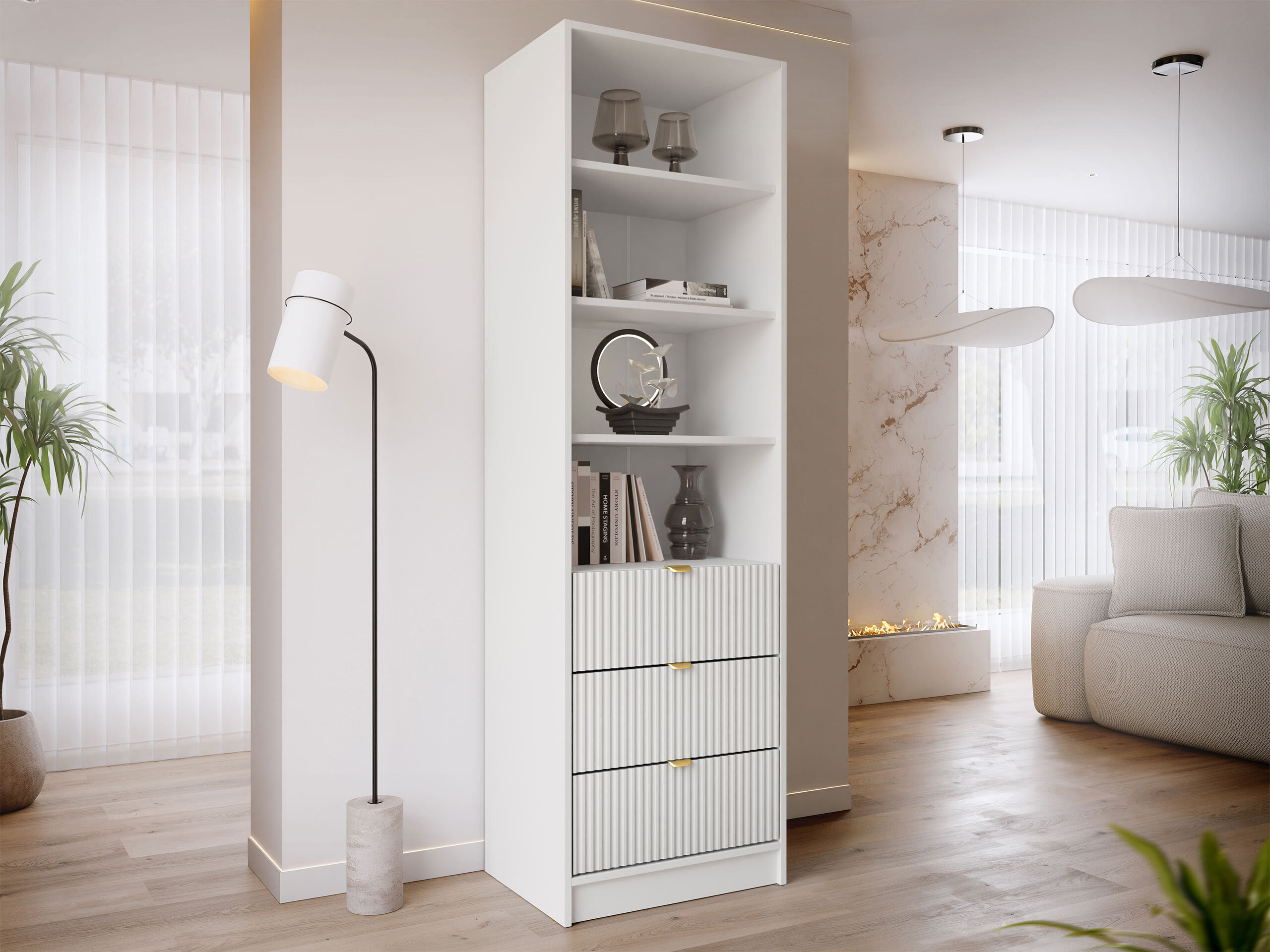 Reol Comfivo Papilio (Hvid)