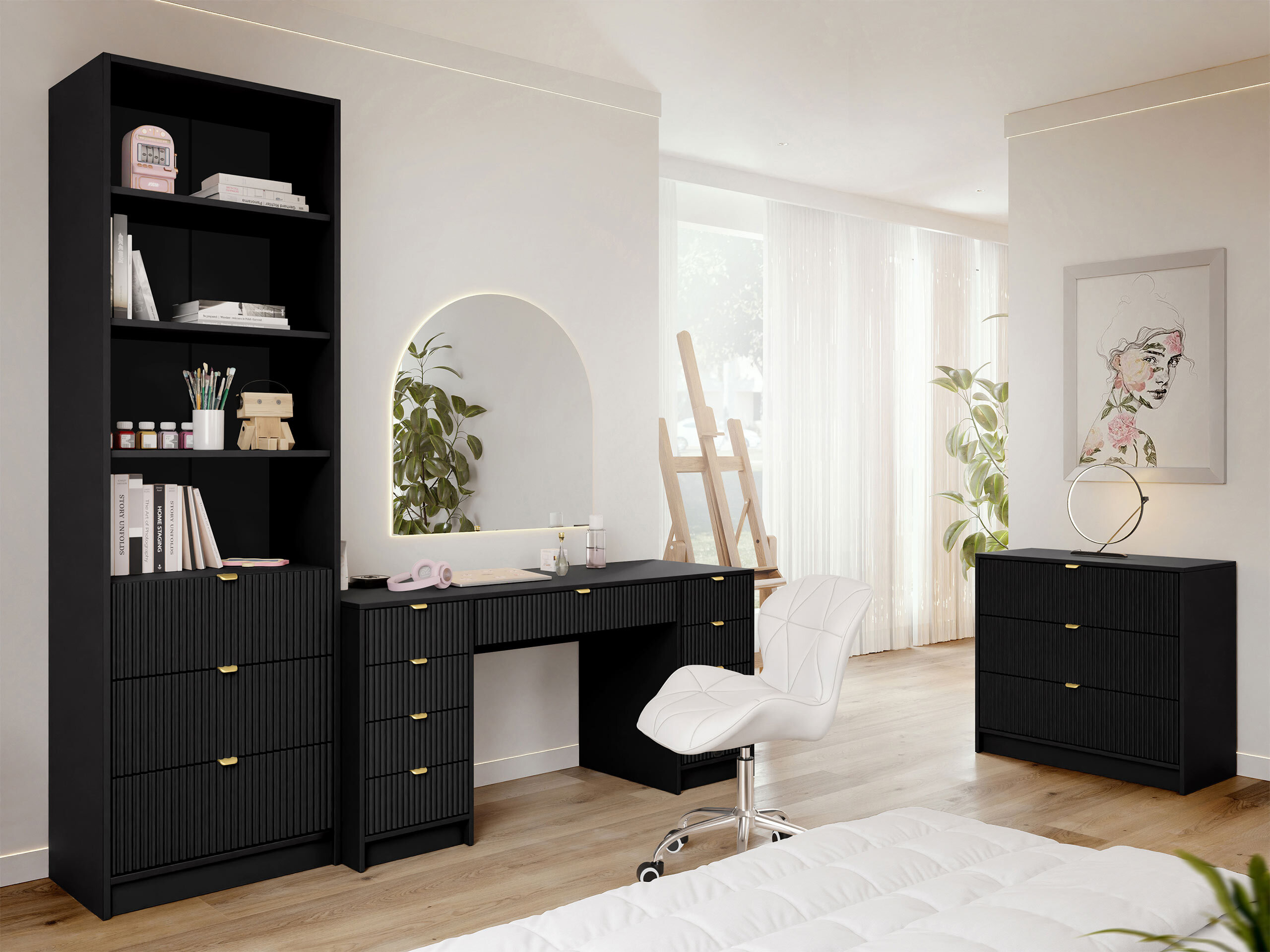 Reol Comfivo Papilio (Sort)