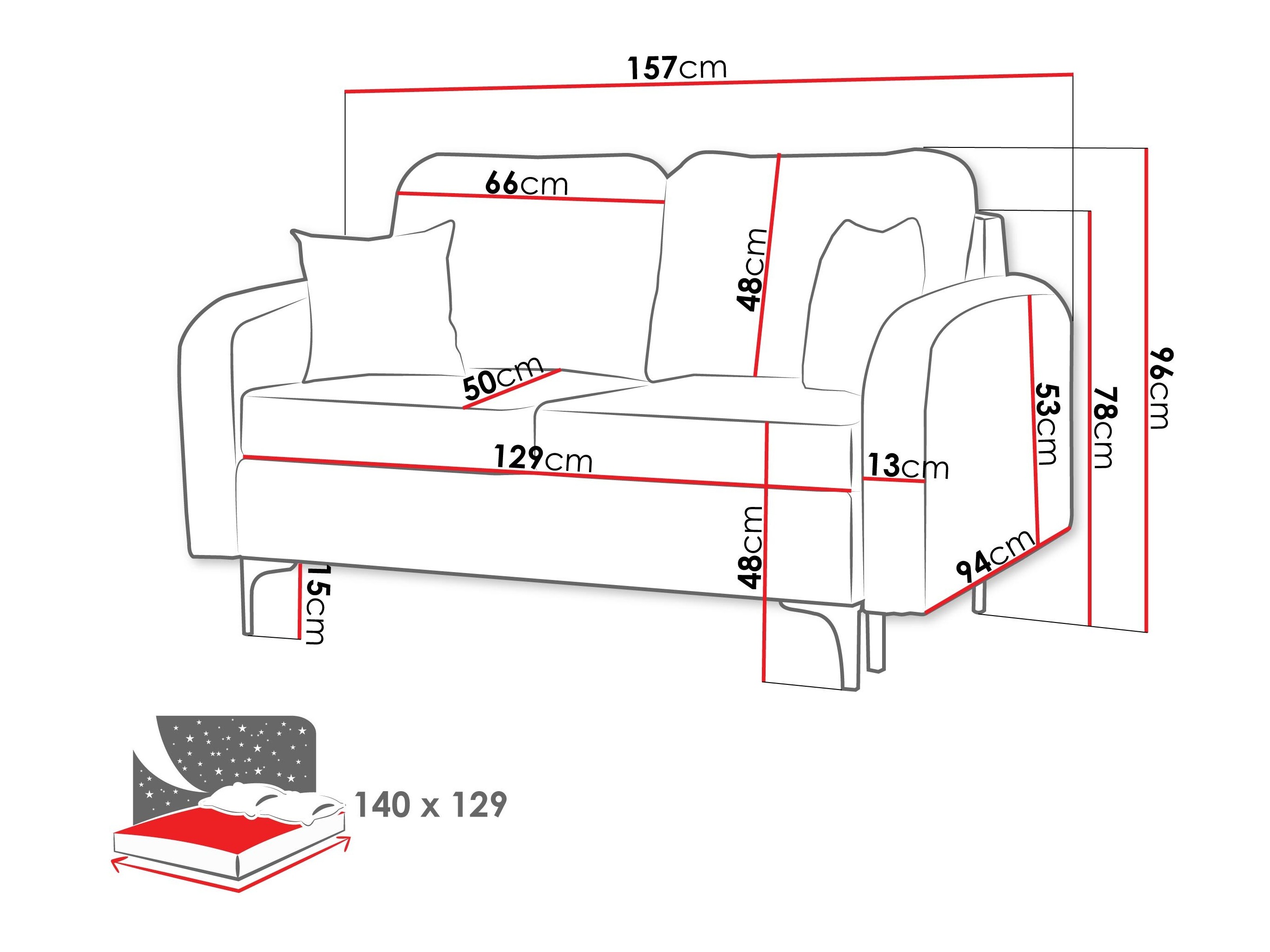 Sovesofa Torlua 101 (Manila 19)