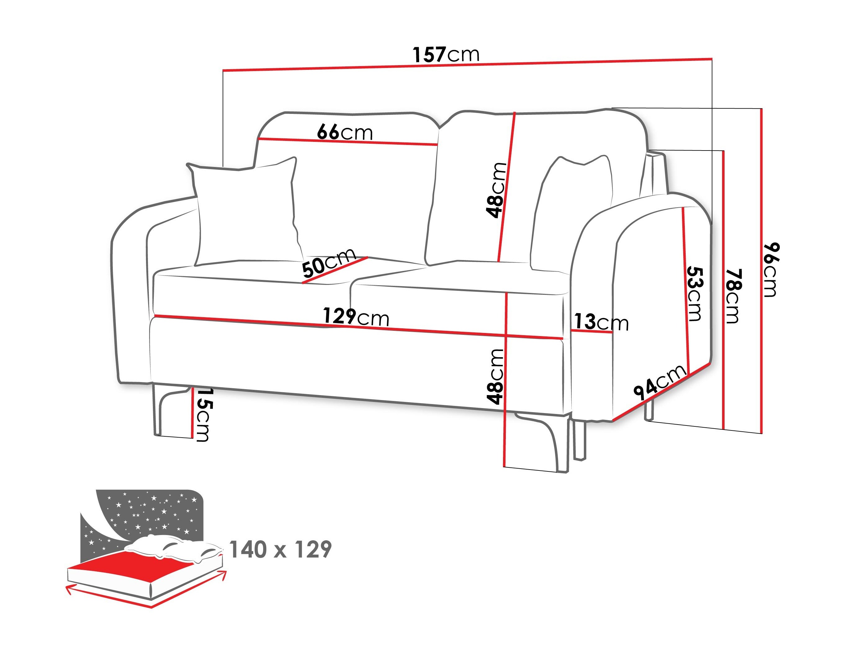 Sovesofa Torlua 101 (Manila 29)