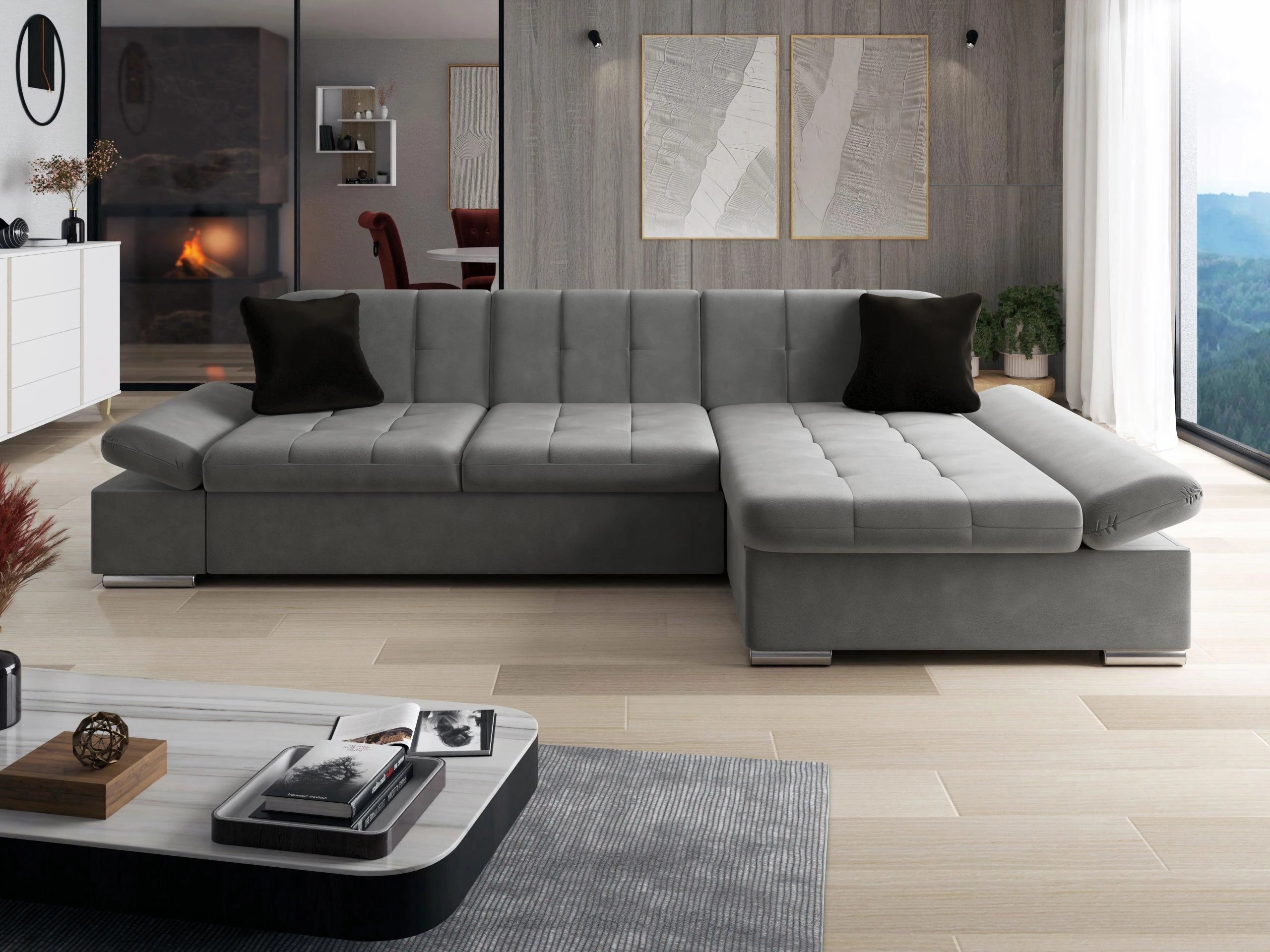 Hjørnesofa Comfivo Sanitas I (Magic Velvet 2217 + Magic Velvet 2219)