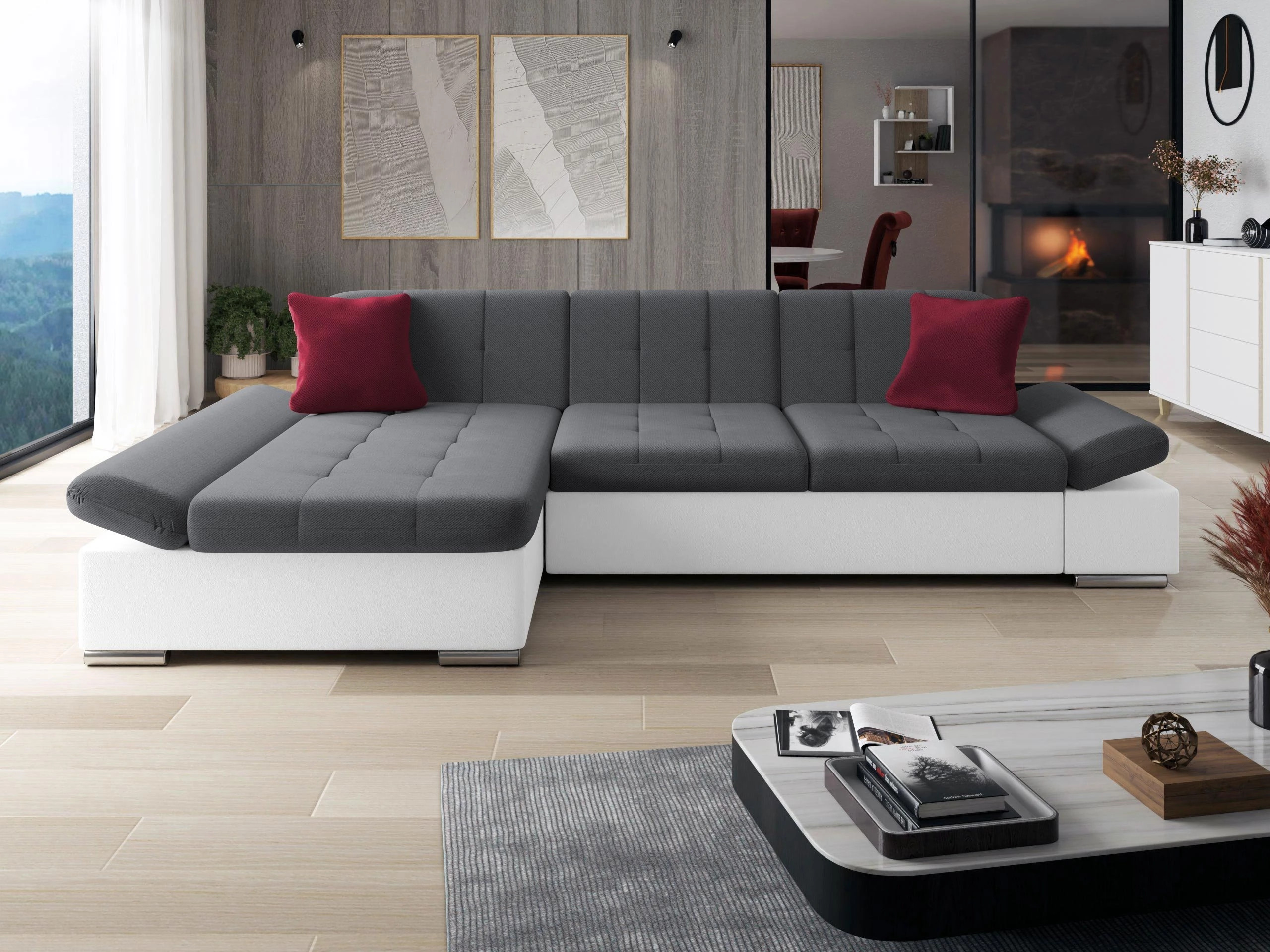 Hjørnesofa Comfivo Sanitas I (Soft 017 + Kronos 22 + Kronos 02)