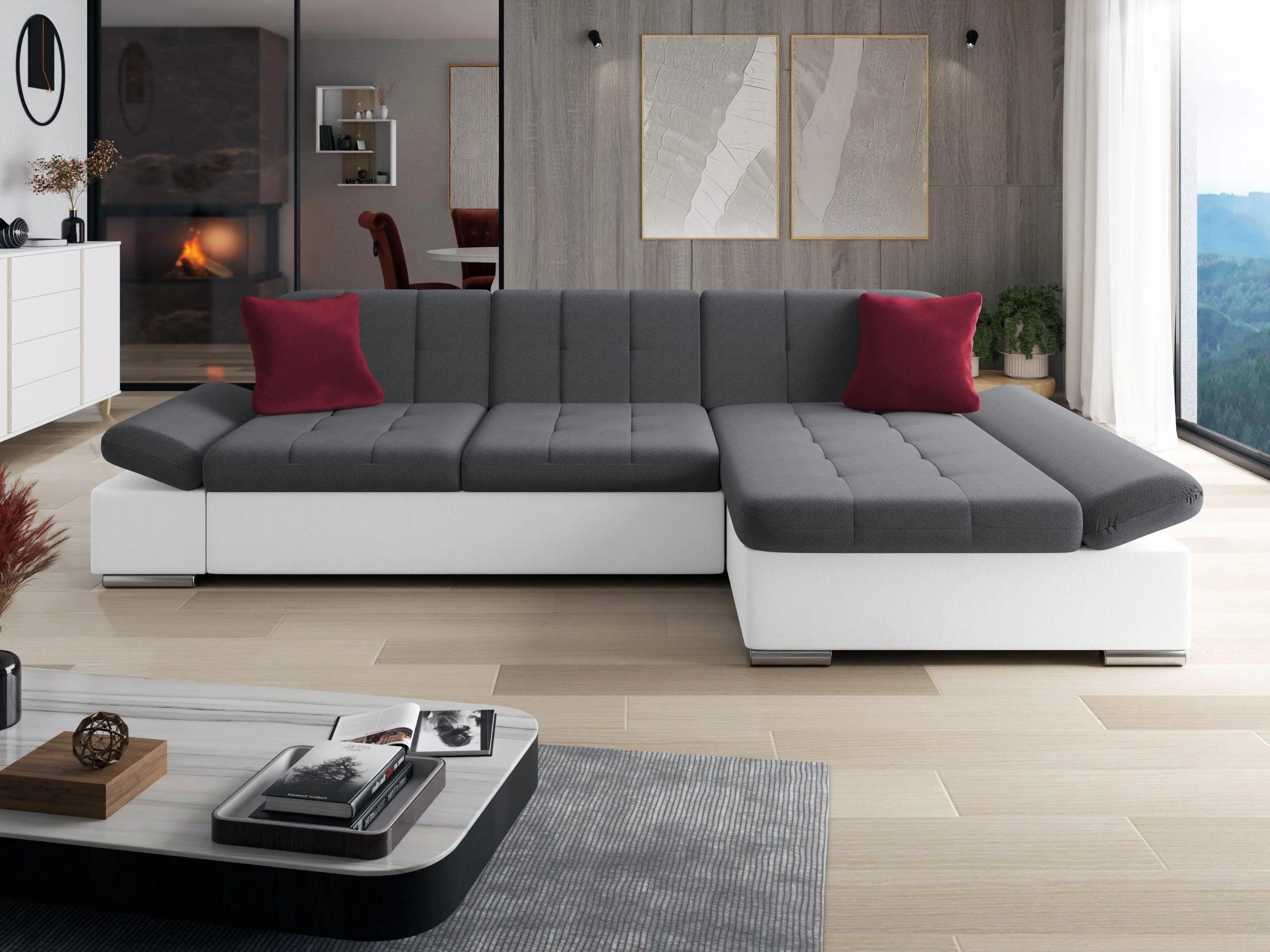 Hjørnesofa Comfivo Sanitas I (Soft 017 + Kronos 22 + Kronos 02)