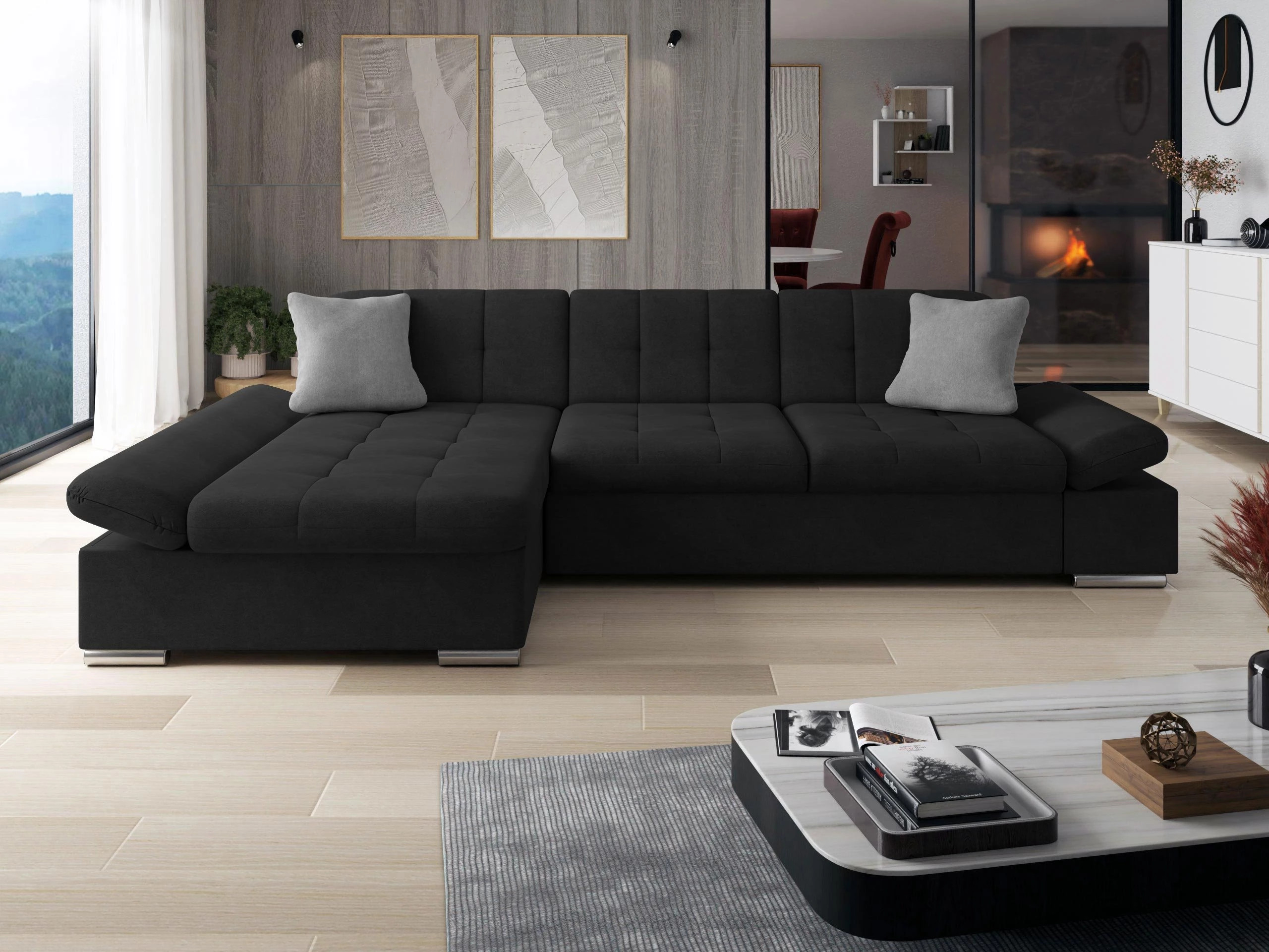 Hjørnesofa Comfivo Sanitas I (Uttario Velvet 2980 + Uttario Velvet 2972)