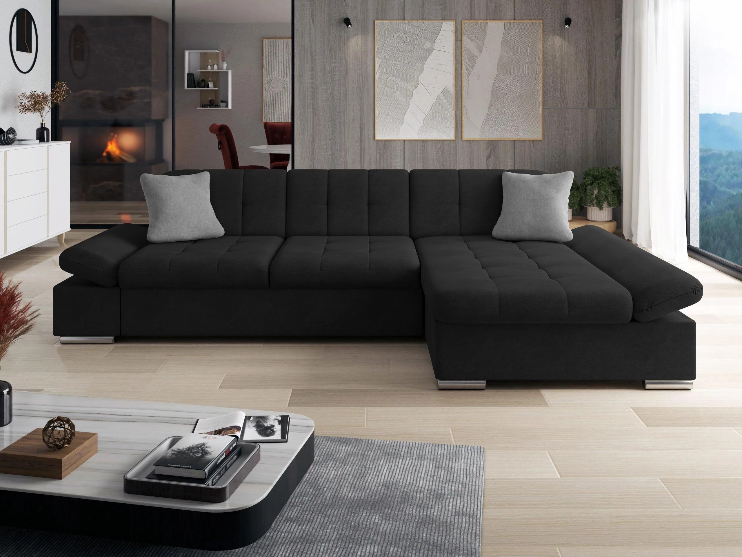 Hjørnesofa Comfivo Sanitas I (Uttario Velvet 2980 + Uttario Velvet 2972)