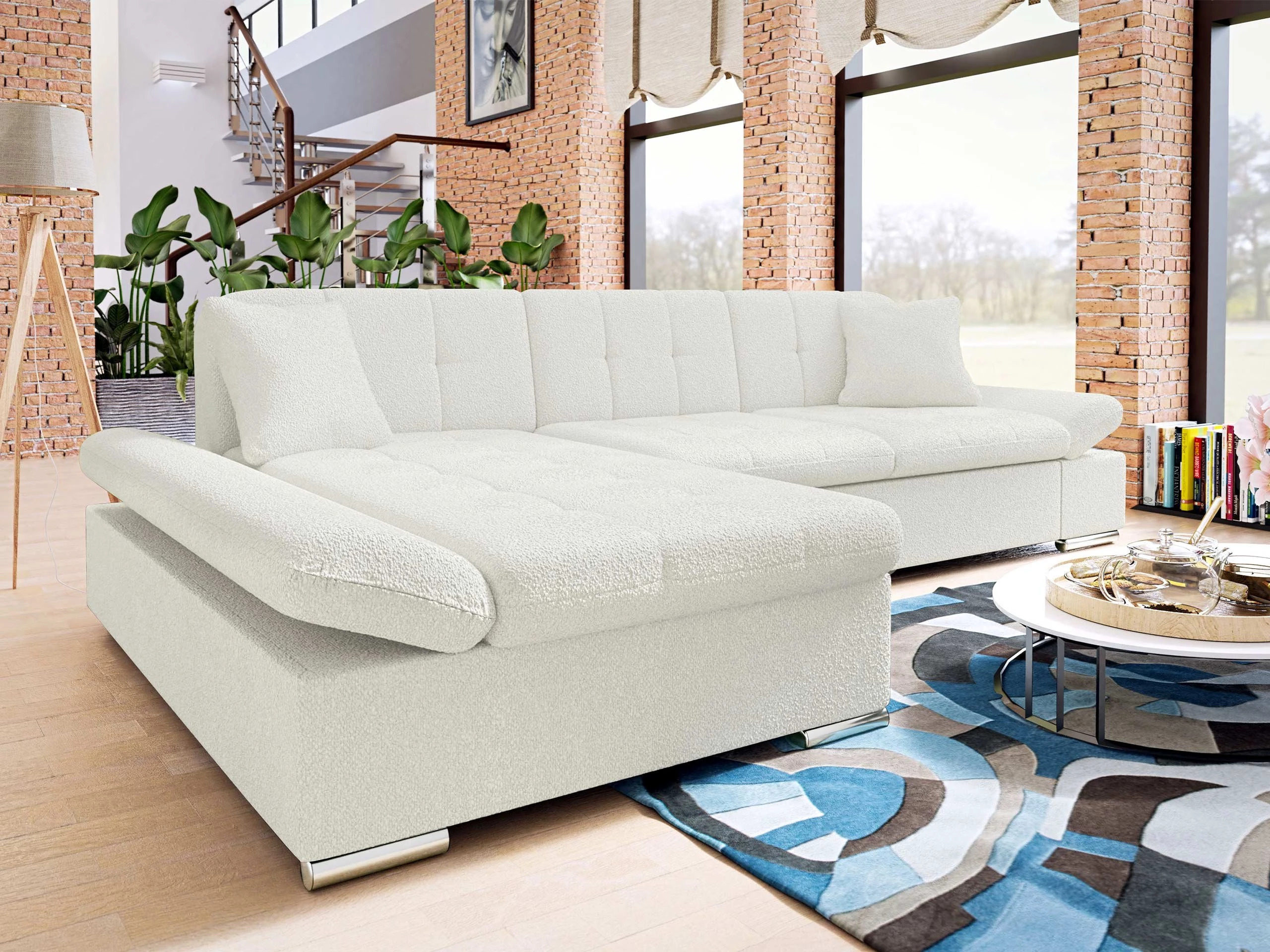 Hjørnesofa Comfivo Serenitas (Boucle Baloo 2073)