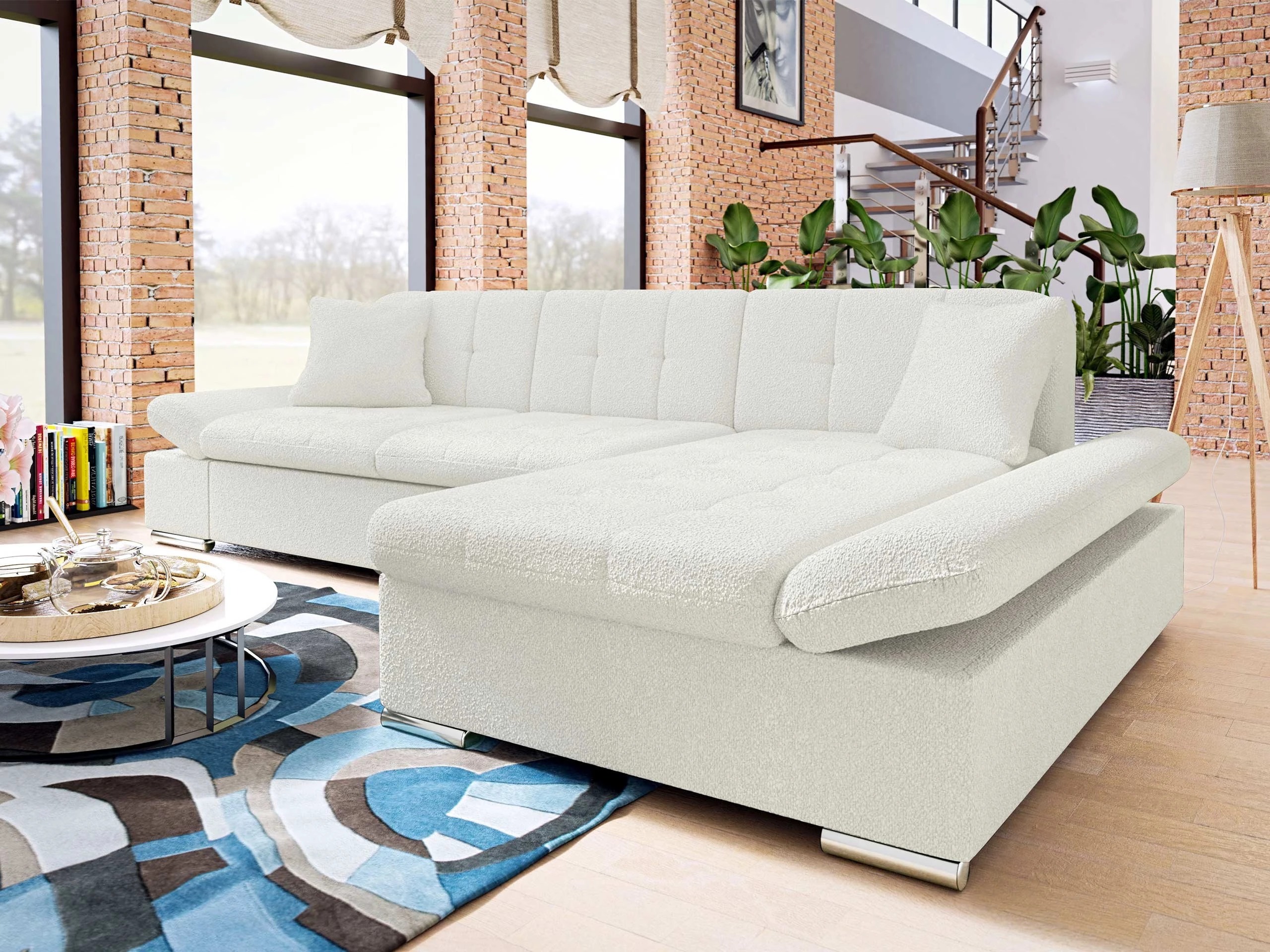 Hjørnesofa Comfivo Serenitas (Boucle Baloo 2073)