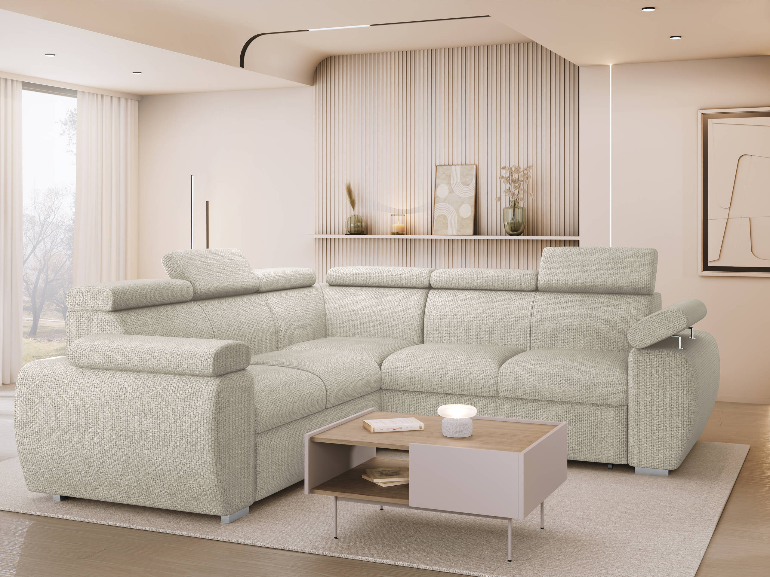 Hjørnesofa Columbus 215 (Flow 03)
