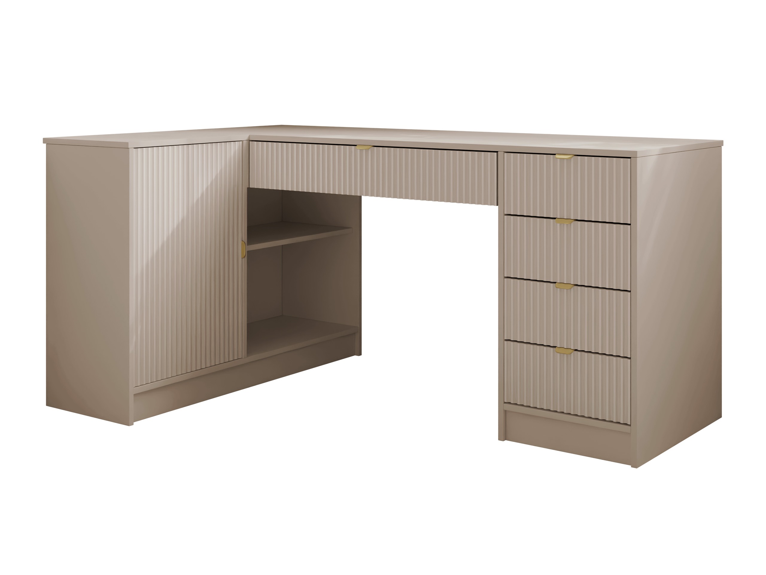 Hjørneskrivebord Comfivo Papilio II (Beige)