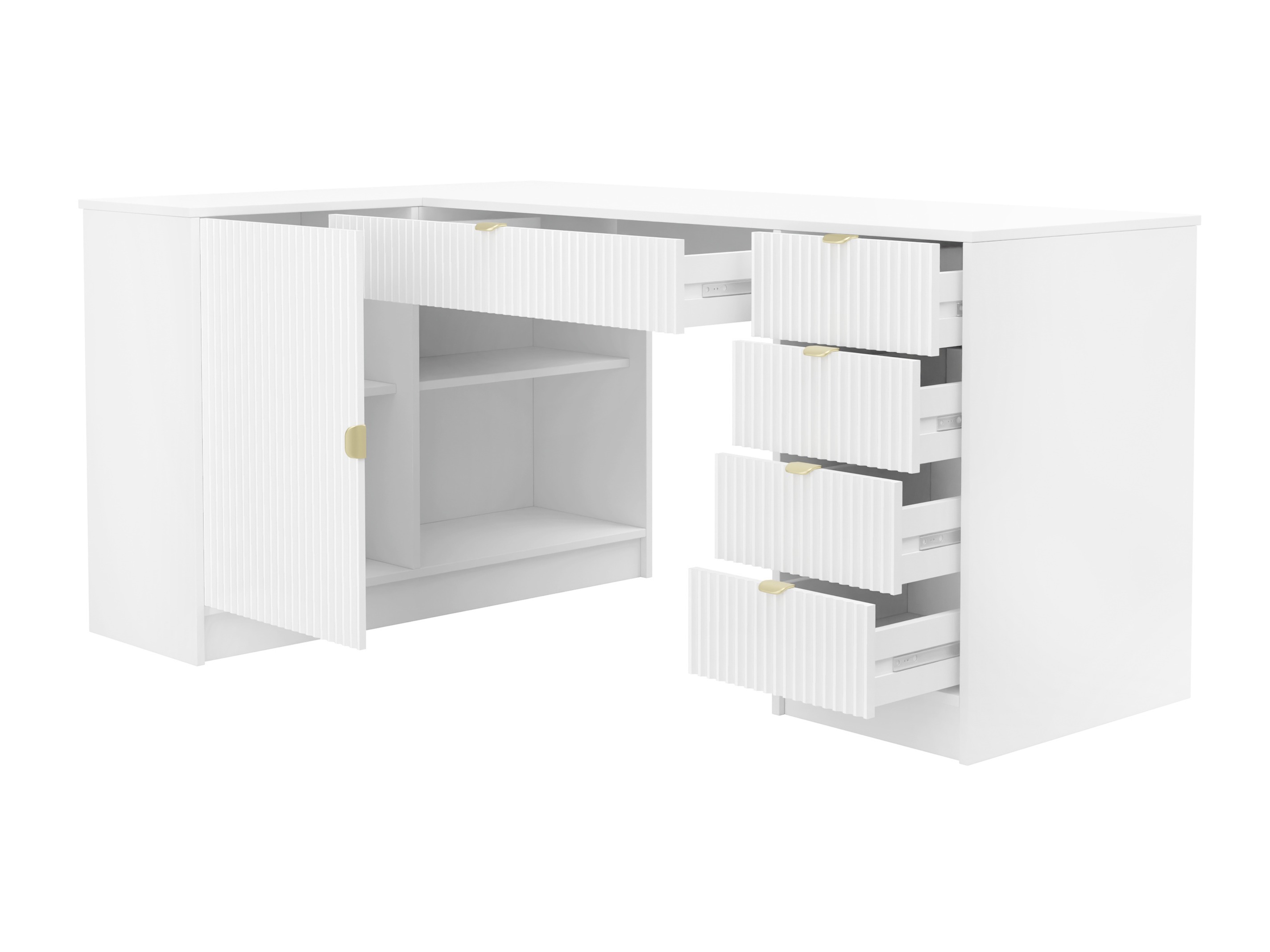 Hjørneskrivebord Comfivo Papilio II (Valnød)